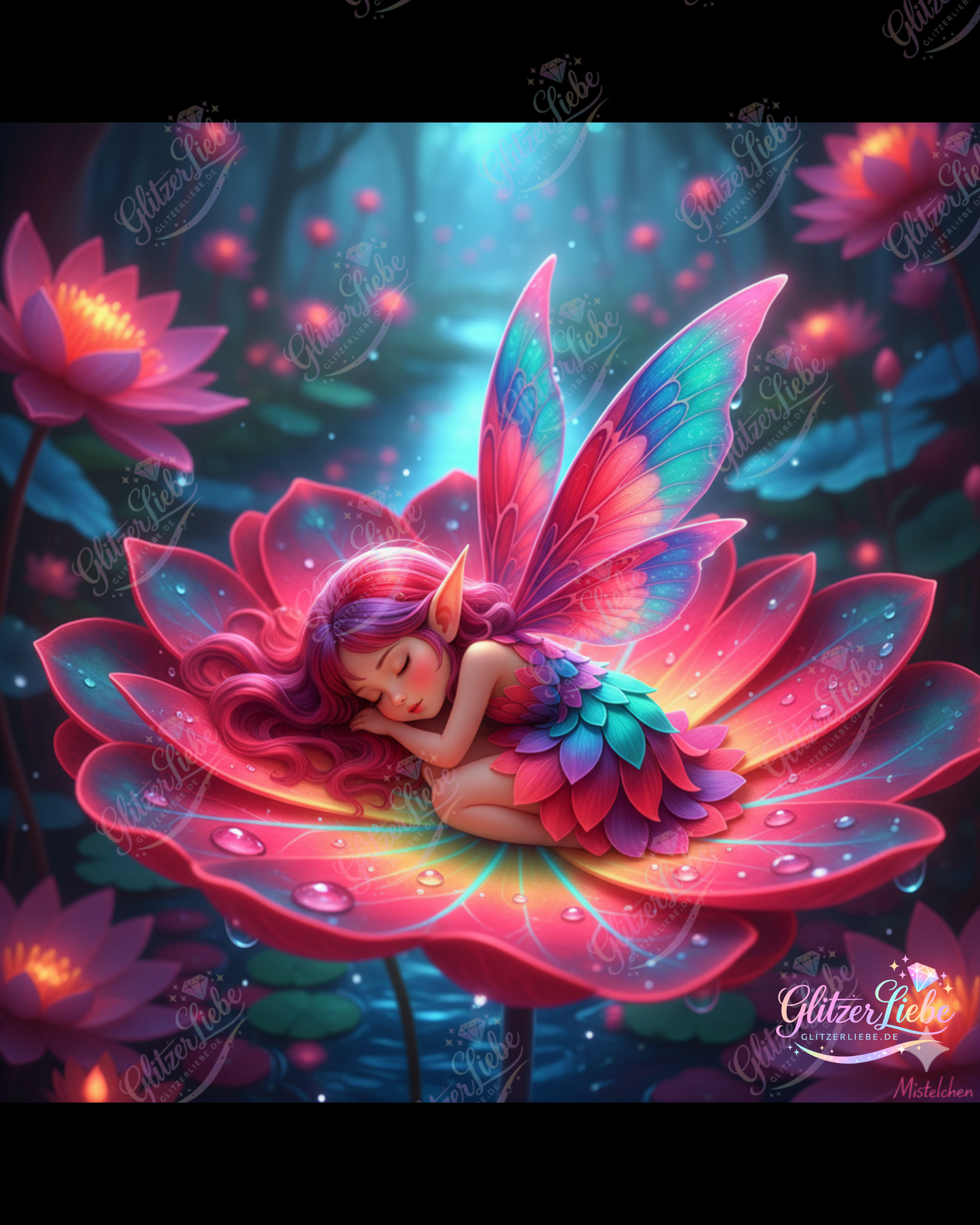 Diamond Painting "Sleepy" by Mistelchens_Arts 60x60 cm, 120 Farben, Vorbestellung