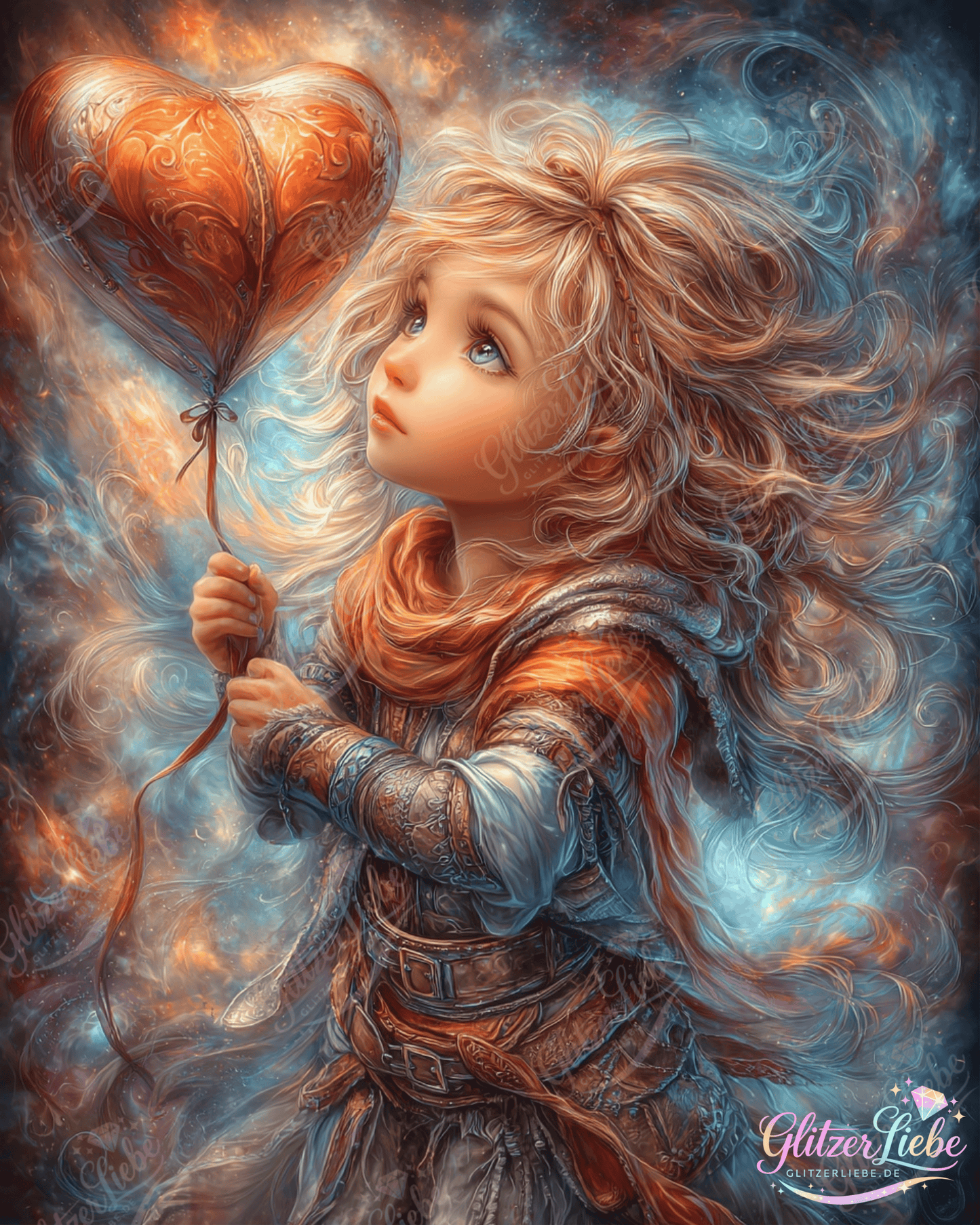 Diamond Painting "Herzenskind" by Funkel Fieber, 80x100 cm, 281 Farben, Vorbestellung