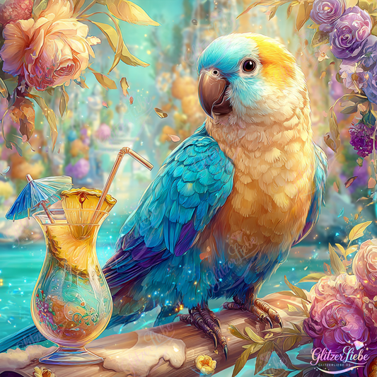 Diamond Painting "Karibischer Traum" by Lisa Morgan in 80x80 cm, 236 Farben, Vorbestellung