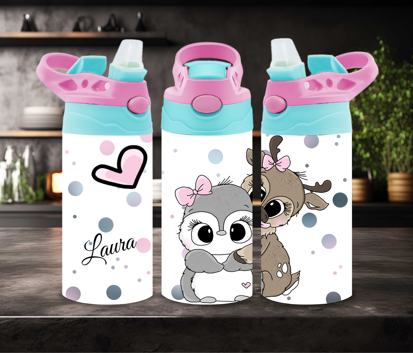 "Fluffies" Kinder Thermosflasche 12oz/20oz