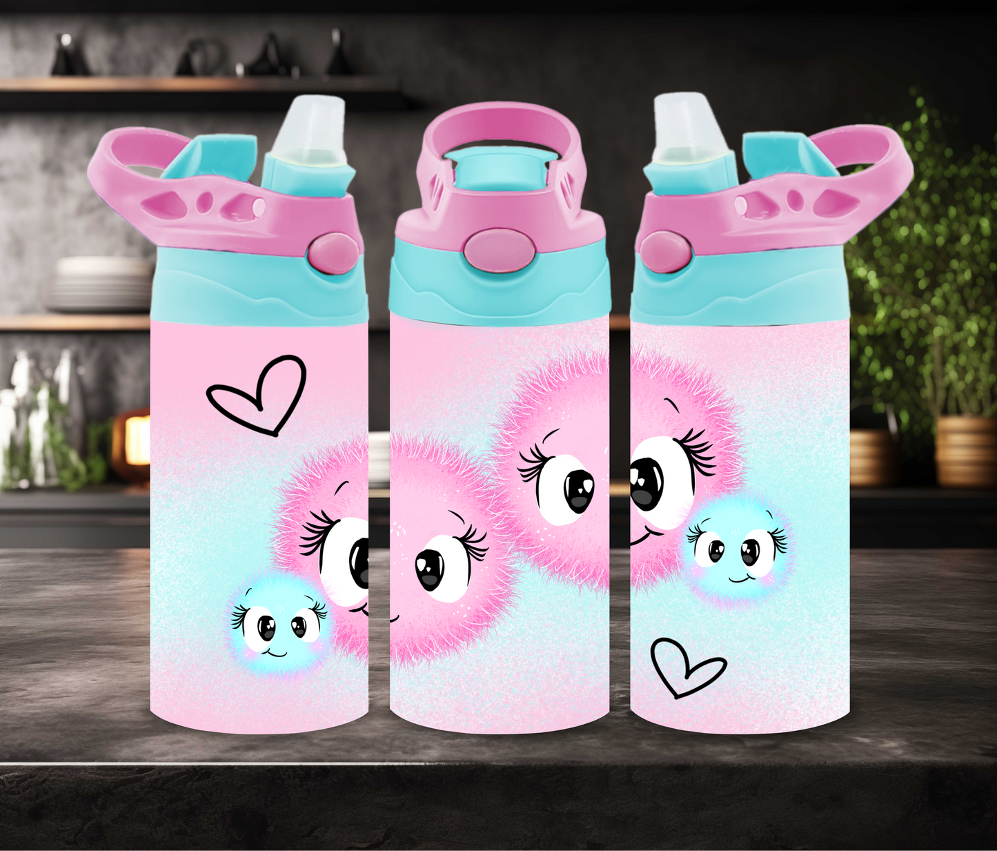 "Fluffies" Kinder Thermosflasche 12oz/20oz