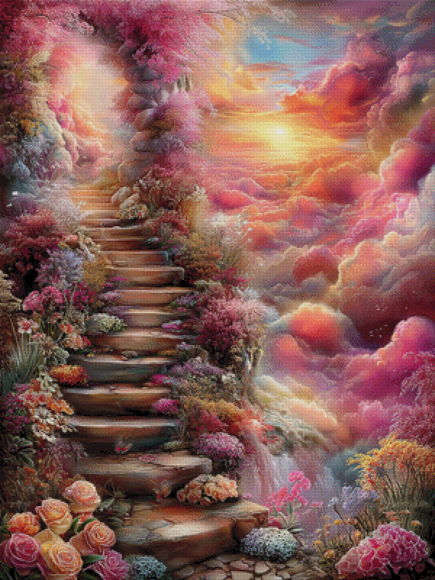 Diamond Painting "Heaven" by CleoDora, 75x100 cm mit 298 Farben, Vorbestellung