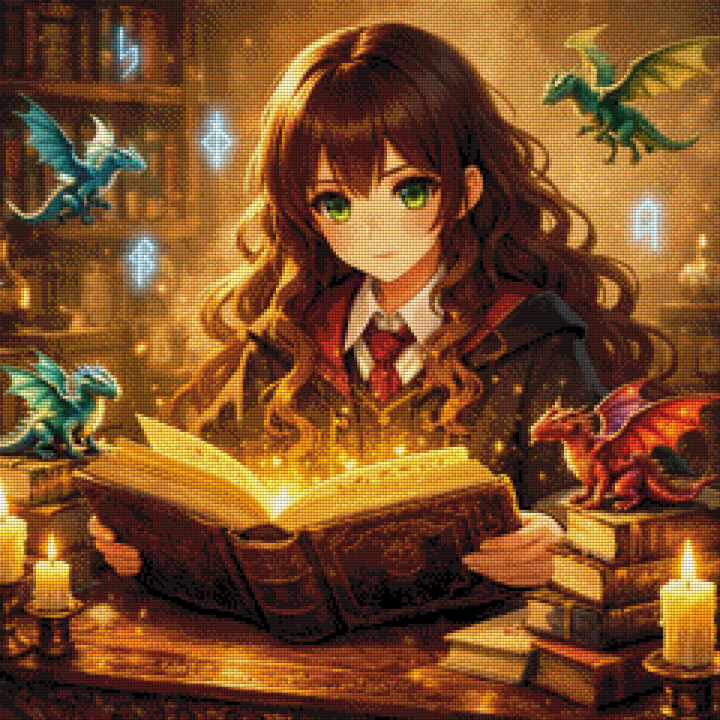Diamond Painting "Das Buch der Drachen" by ALKIRA 60x60 cm, 247 Farben, Vorbestellung