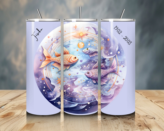 Tumbler "Sternzeichen Fisch"