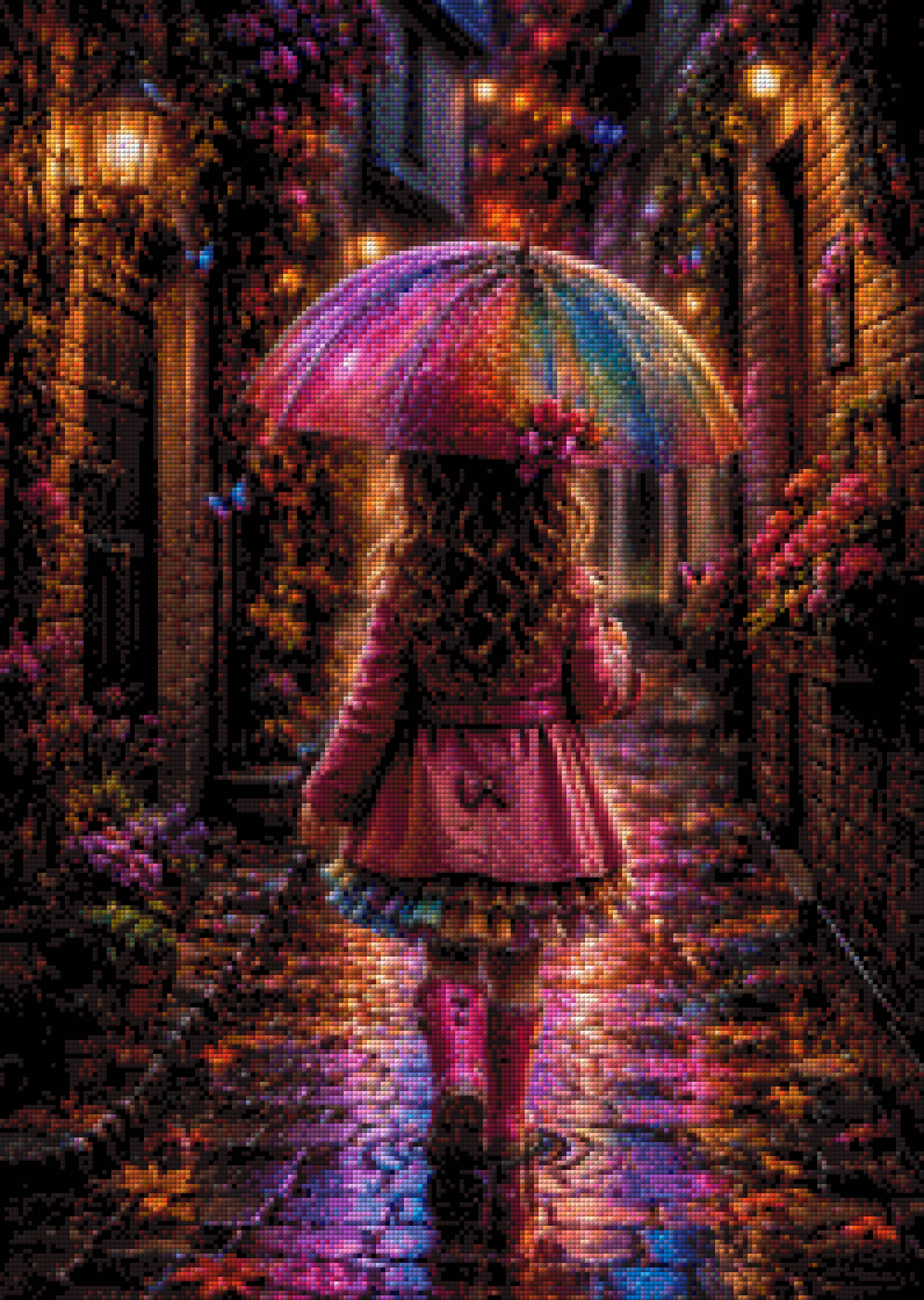Diamond Painting "Magische Regentropfen" by Tina in 50x70 cm, 182 Farben, Vorbestellung