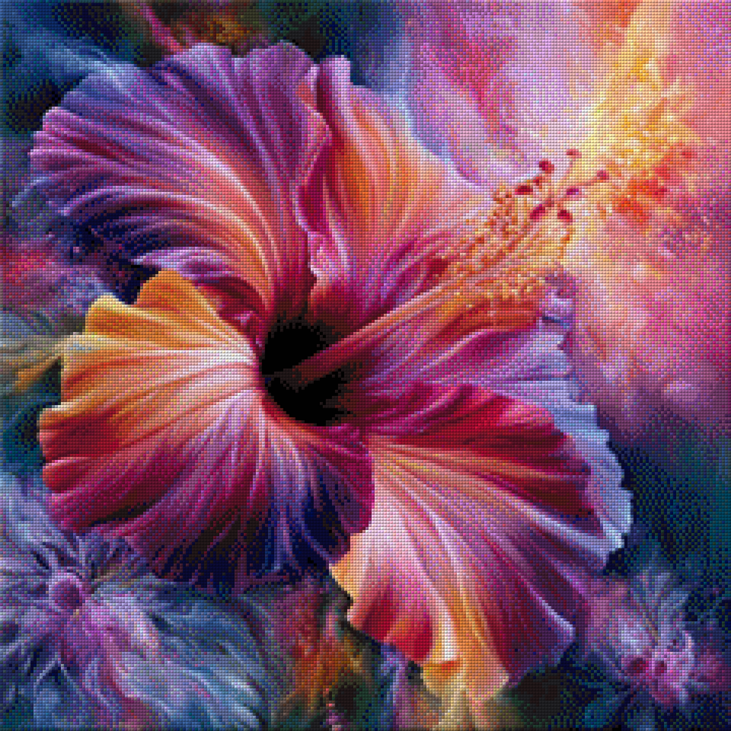 Diamond Painting "Lunaria" by Glitzerliebe 60x60 cm, 200 Farben, Vorbestellung