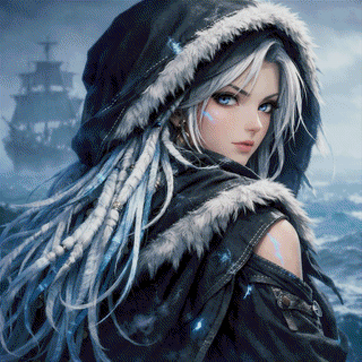 Diamond Painting "Stormwraith" by ALKIRA 80x80 cm mit 119 Farben, Vorbestellung