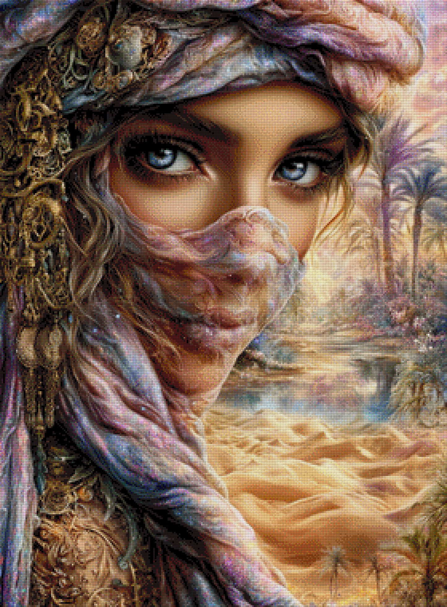 Diamond Painting "Desert Soul" by ManuVany A.i  70x95 cm, 159 Farben, Vorbestellung