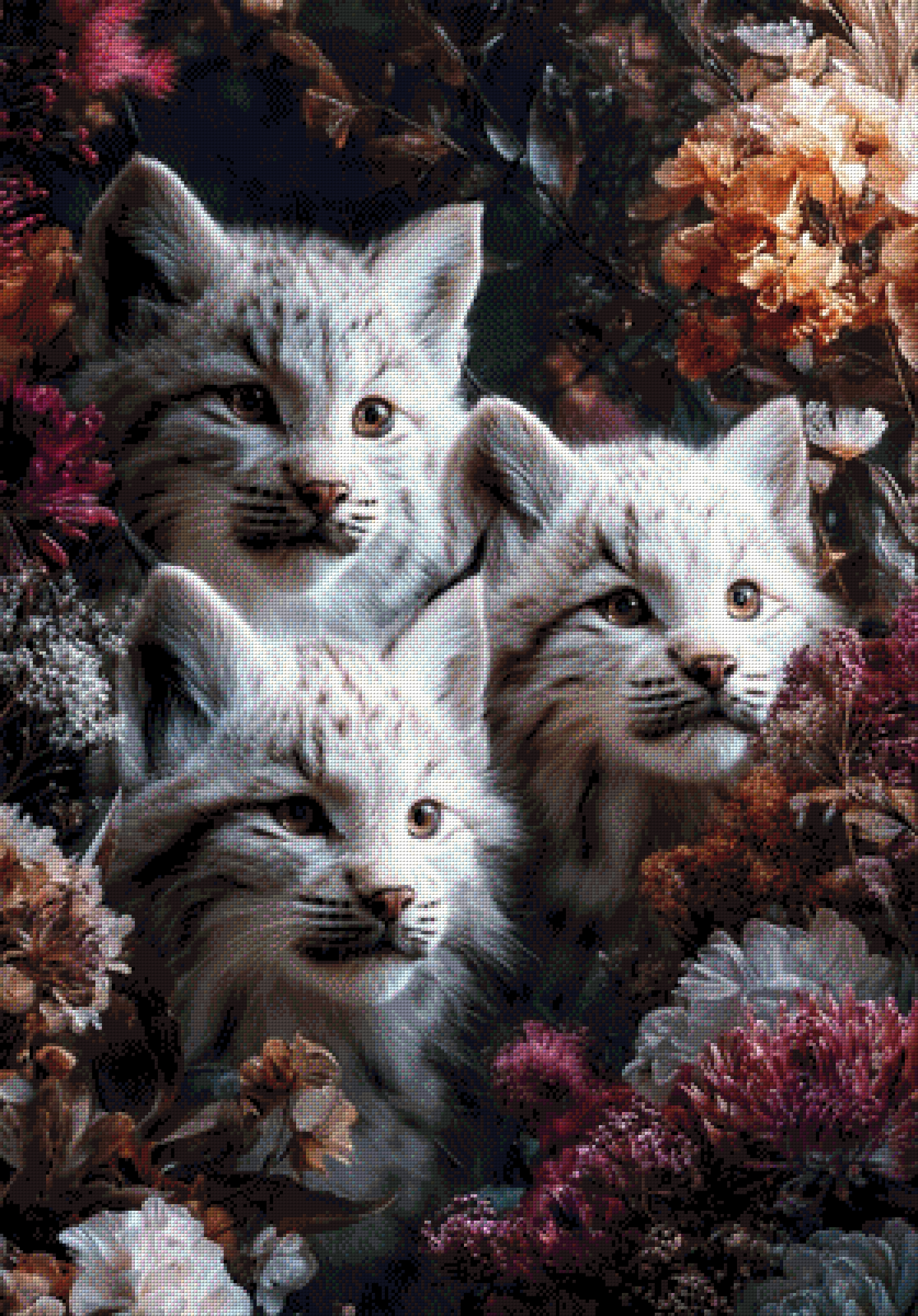 Diamond Painting "Kleine Rasselbande“ by Ray Spark, 80x110 cm, 197 Farben, Vorbestellung