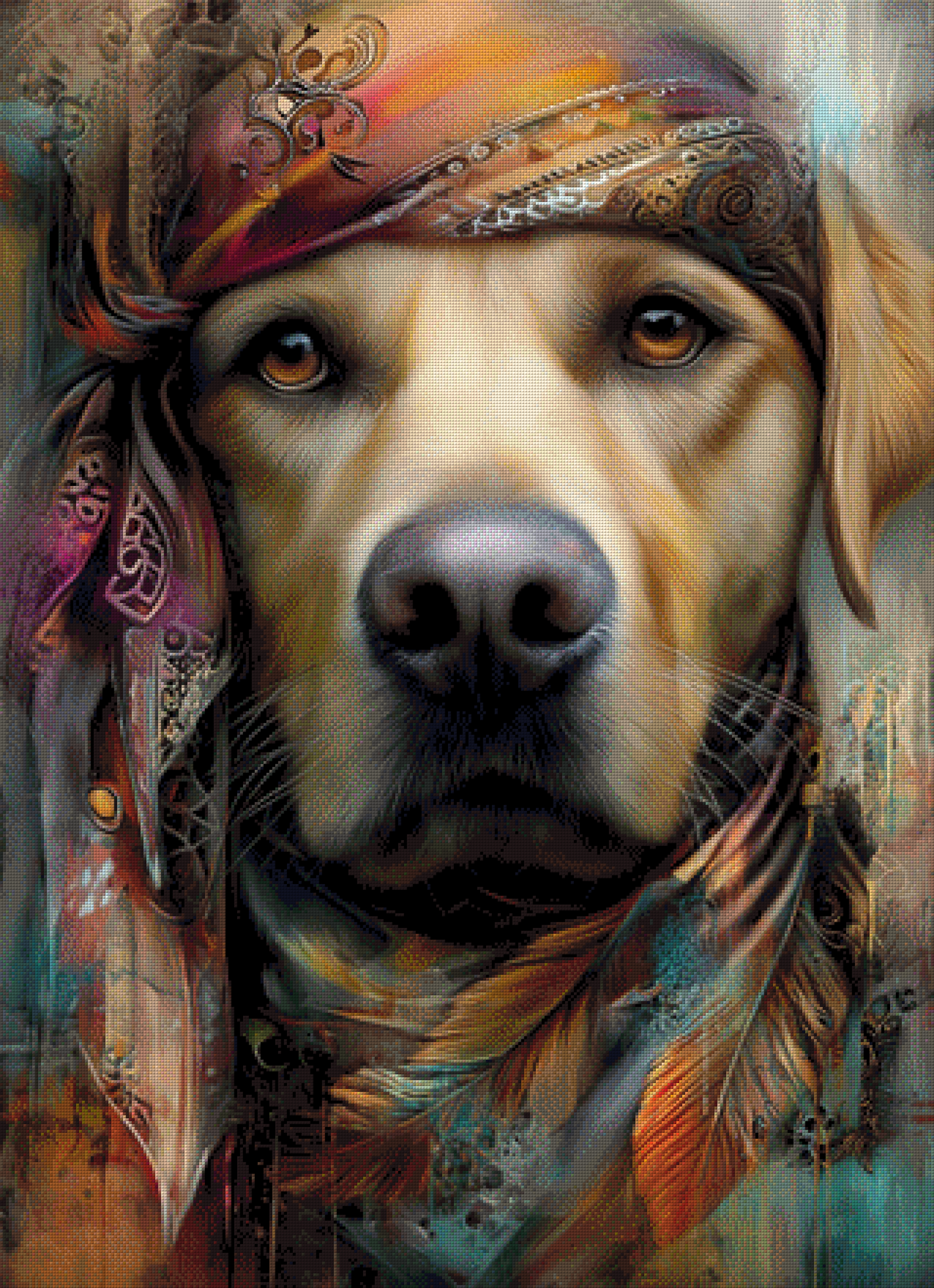 Diamond Painting "Luna" by CleoDora, 80x110 cm, 271 Farben, Vorbestellung