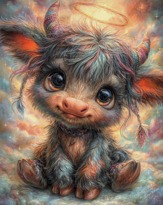 Diamond Painting "Muhli" by Funkel Fieber, 80x100 cm, 265 Farben, Vorbestellung