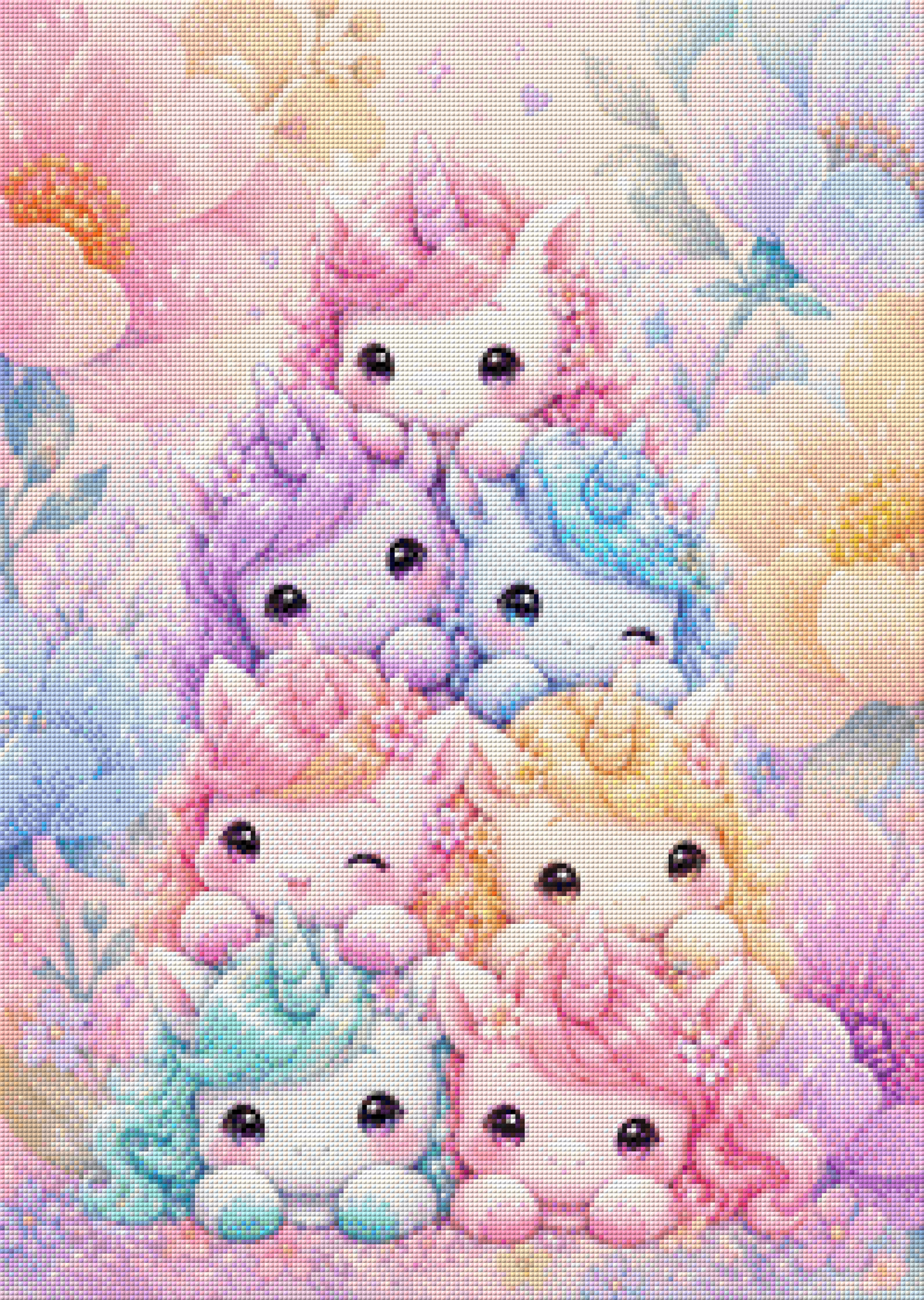 Diamond Painting "Zuckerhörnchen" by tiki_DIAMONDS.ai, 50x70 cm, 123 Farben, Vorbestellung