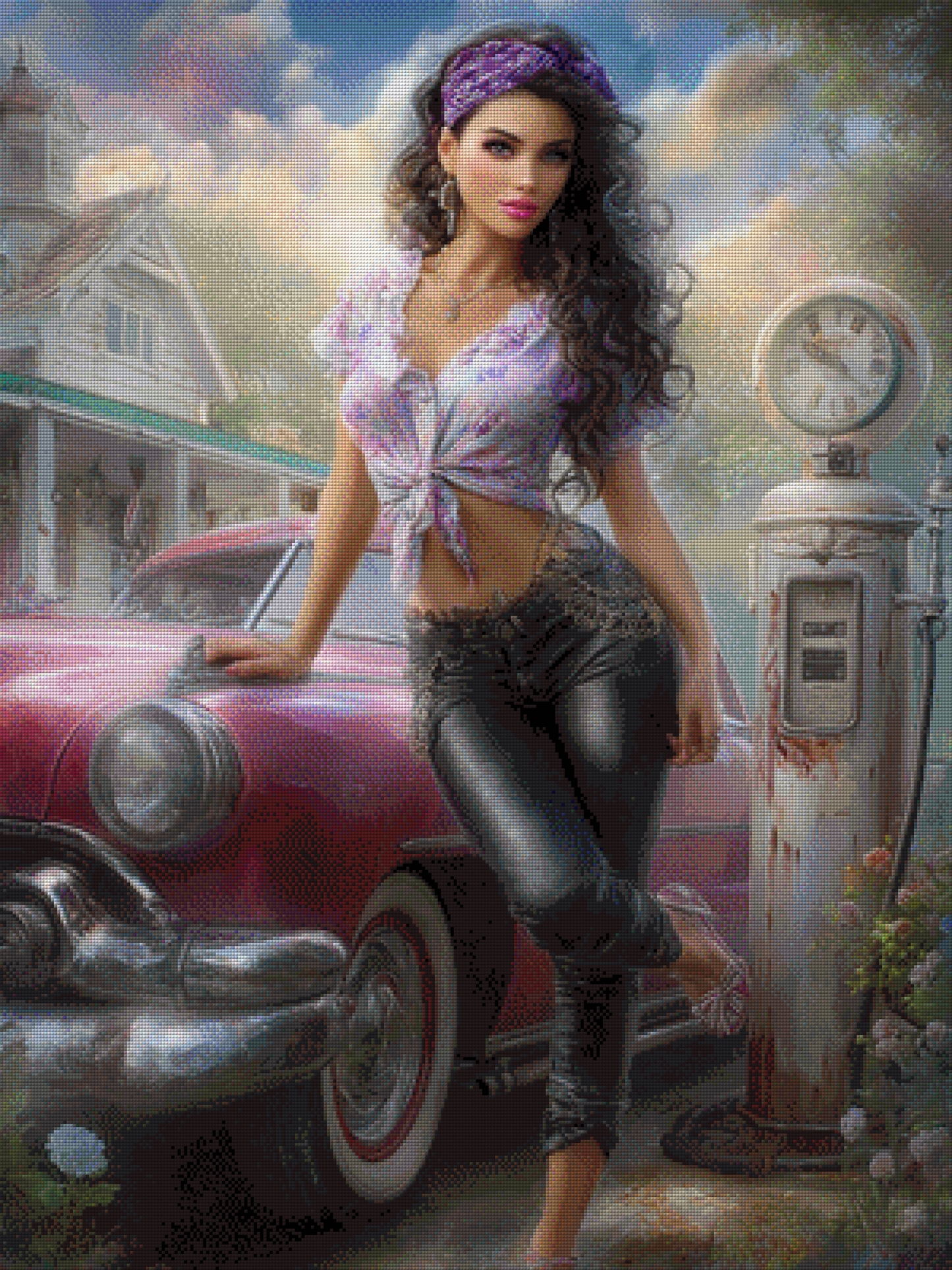 Diamond Painting "Retro Vibes" by Maggie 75x100 cm, 201 Farben, Vorbestellung