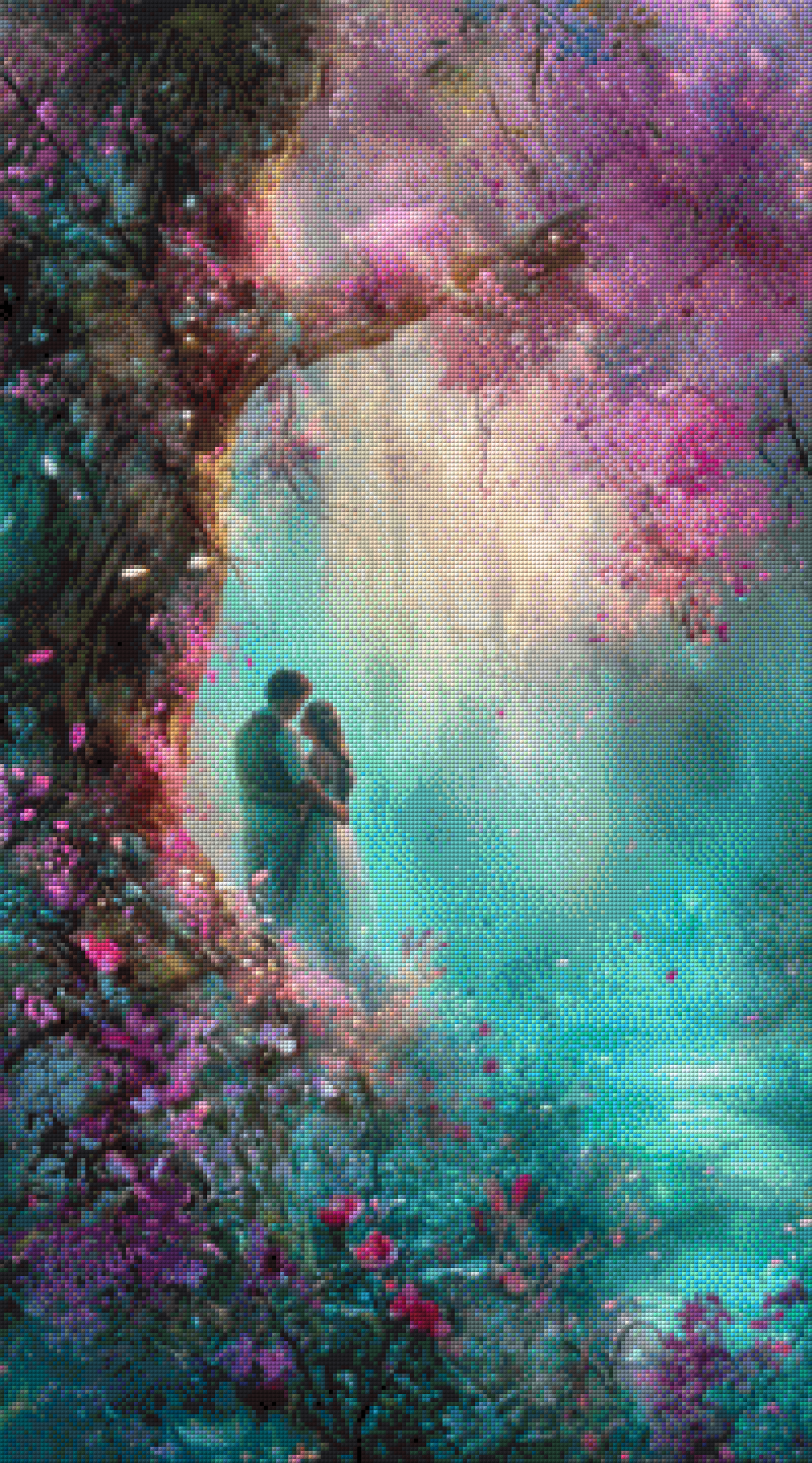 Diamond Painting "Secret Garden" by Ray Spark in 50x90 cm, 199 Farben, Vorbestellung