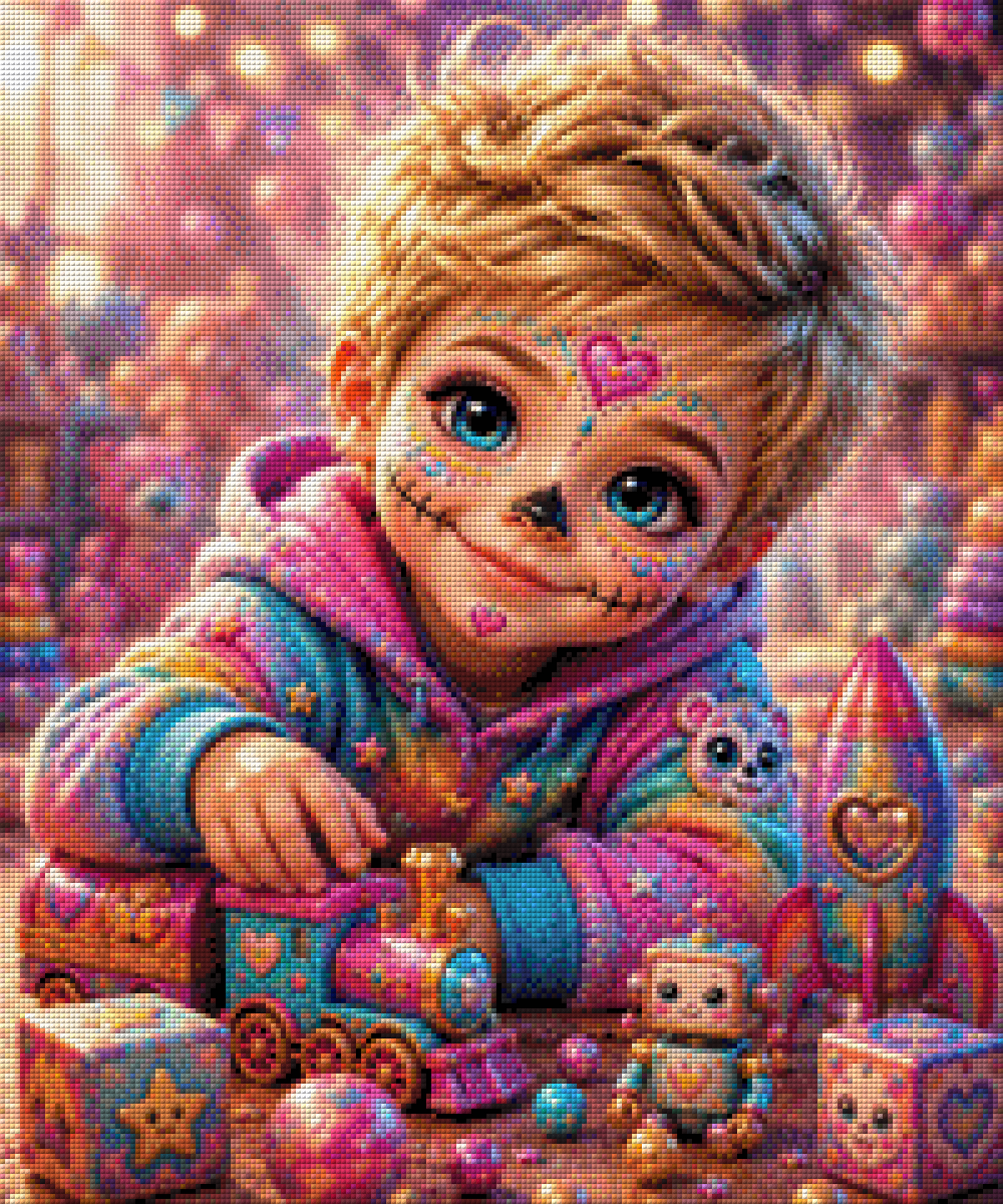 Diamond Painting "Das Spielzeugparadies" by Biggilee Art 50x60 cm, 211 Farben, Vorbestellung