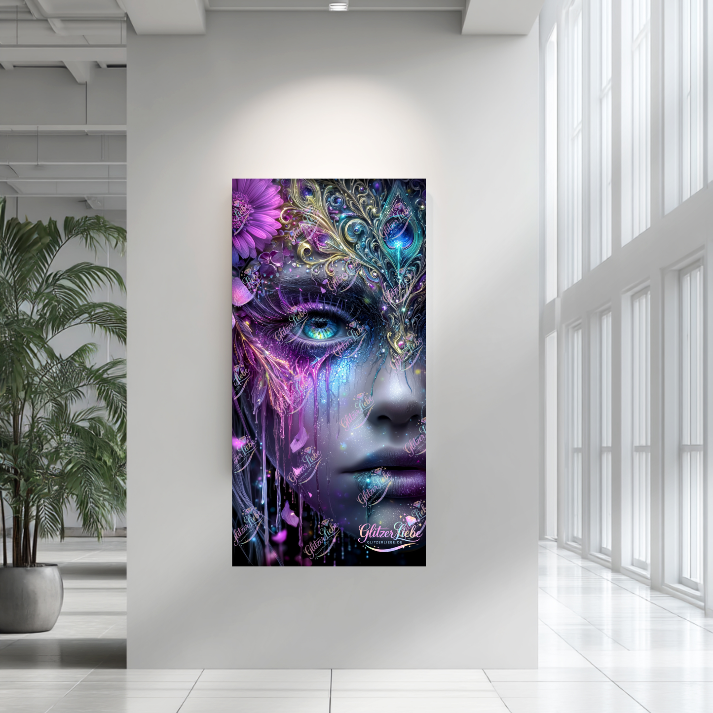 Diamond Painting "Cosmic Eye" by sweet_loco_ai, 50x100 cm mit 182 Farben, Vorbestellung