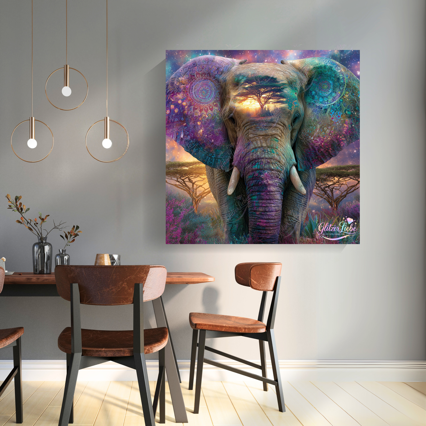 Diamond Painting "Starker Riese" by Lisa Morgan 80x80, 257 Farben, Vorbestellung