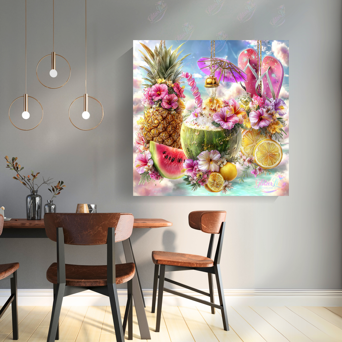 Diamond Painting "Summerfeeling" by Lisa Morgan 80x80 cm, 320 Farben, Vorbestellung