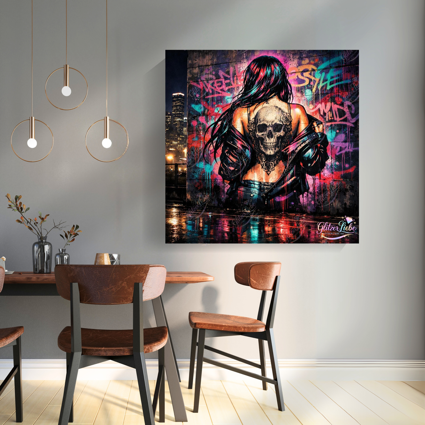 Diamond Painting "Neon Rebel" by ALKIRA 85x85 cm mit 375 Farben, Vorbestellung