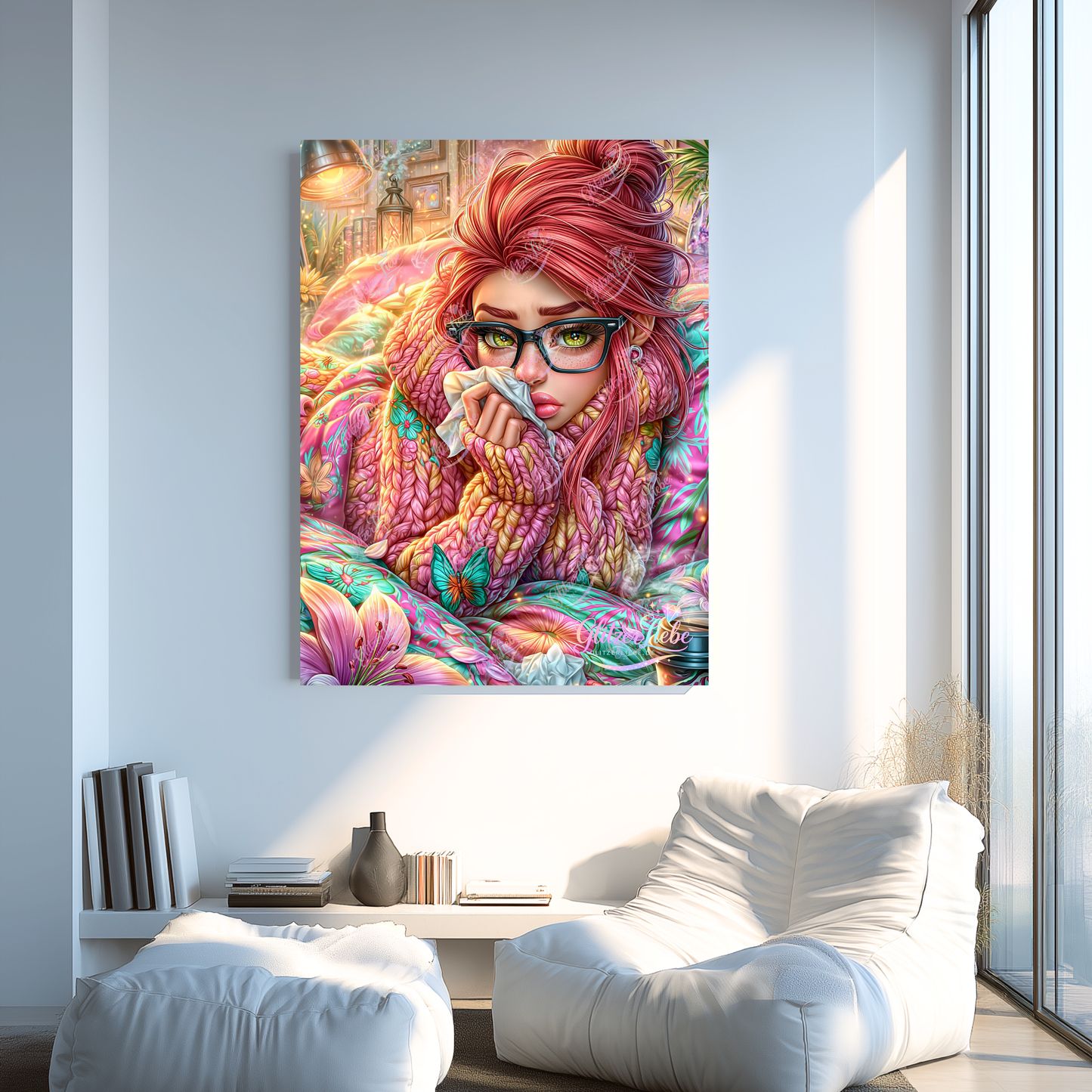 Diamond Painting "Denise" by sweet_loco_ai, 50x70 cm, 300 Farben, Vorbestellung