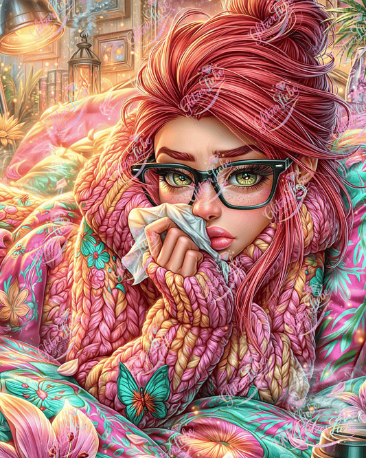 Diamond Painting "Denise" by sweet_loco_ai, 50x70 cm, 300 Farben, Vorbestellung