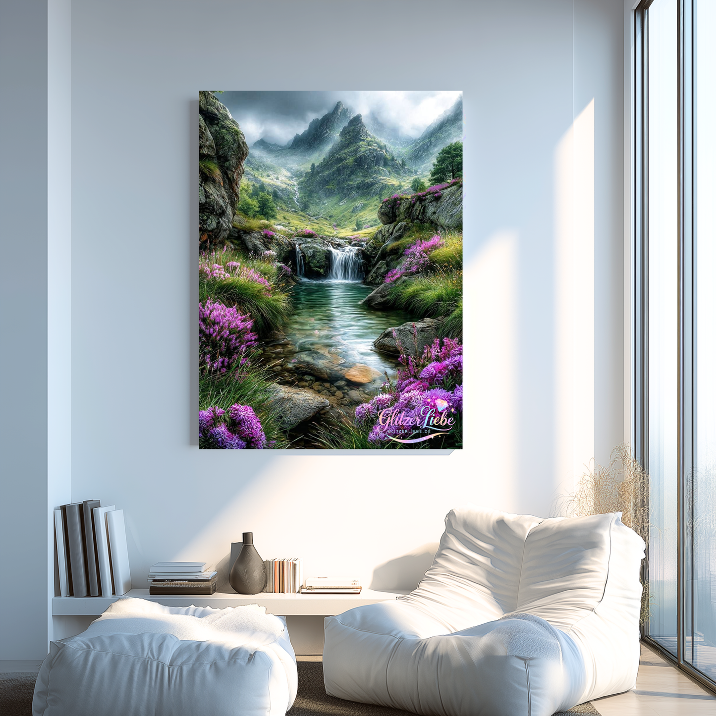 Diamond Painting "Natures Kiss" by Ray Spark in 75x100 cm, 255 Farben