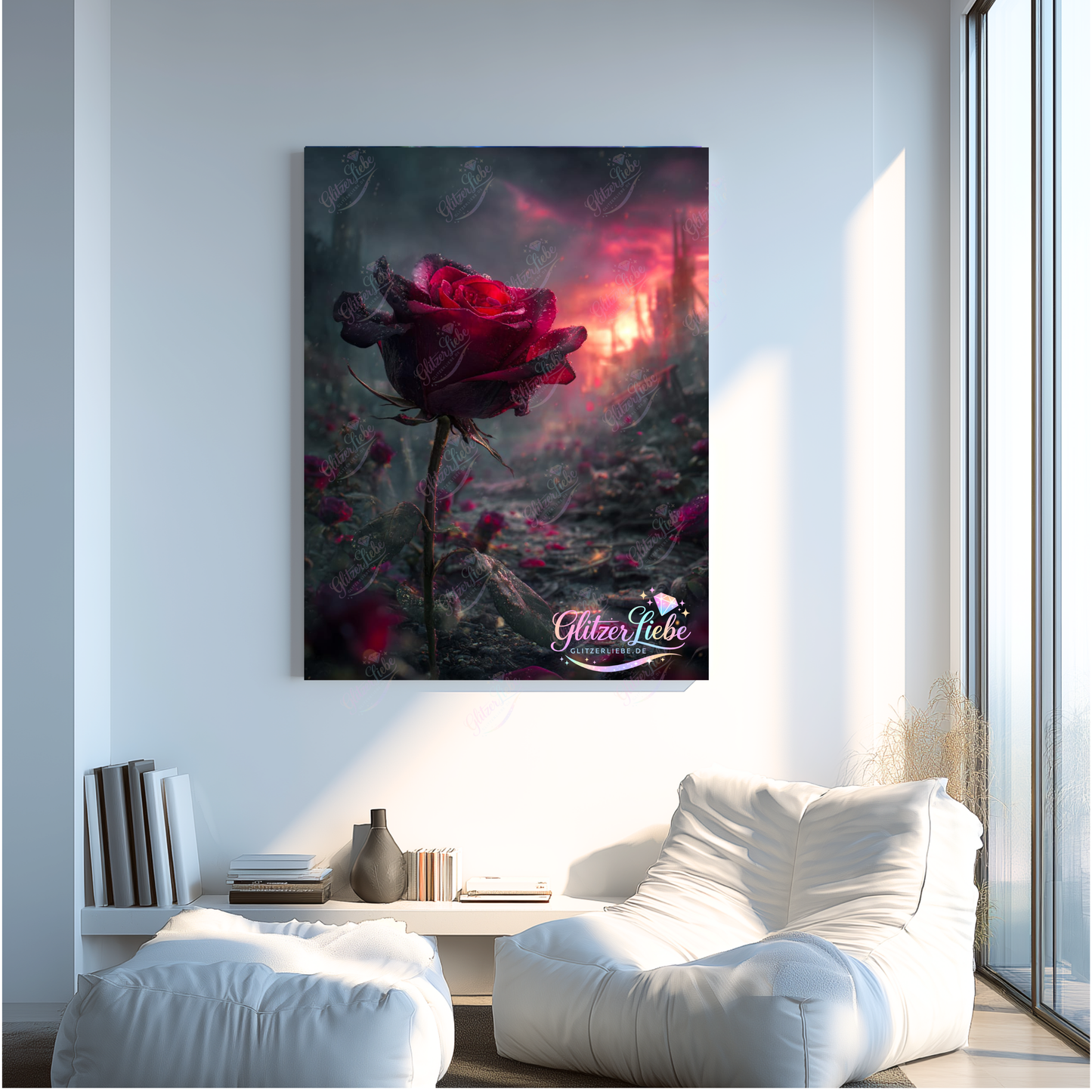 Diamond Painting „Glut der Ewigkeit“ by Ray Spark, 80x100 cm, 120 Farben, Vorbestellung