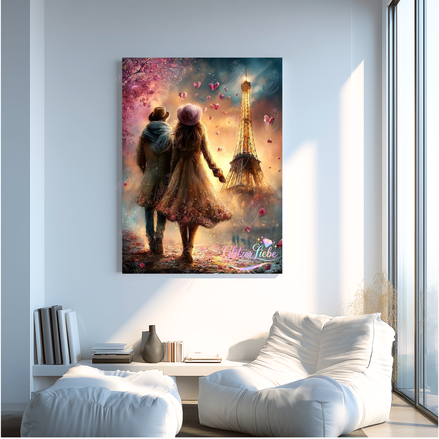 Diamond Painting „Zauber von Paris“ by Ray Spark, 60x75 cm mit 200 Farben, Vorbestellung