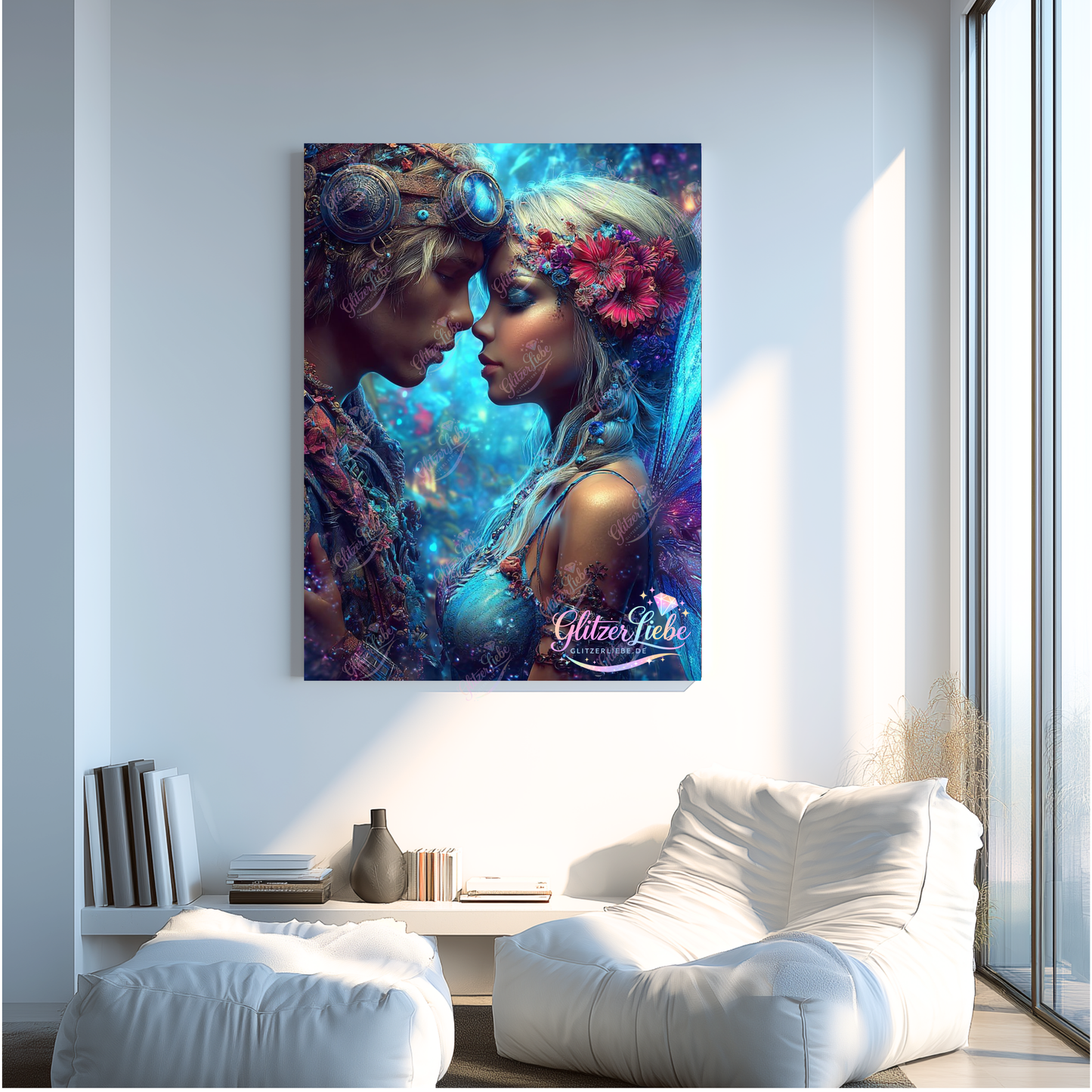 Diamond Painting „Flüstern der Elfenherzen“ by Ray Spark, 80x100 cm, 150 Farben, Vorbestellung