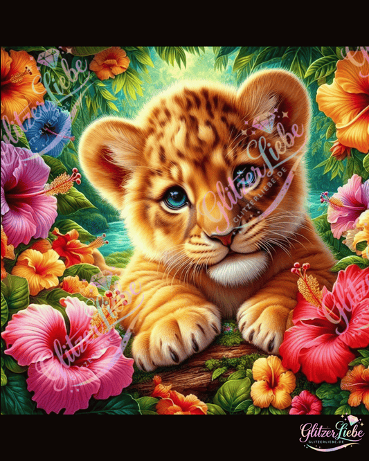 Diamond Painting "King Lio" by Tina 60x60 cm, 176 Farben, Vorbestellung