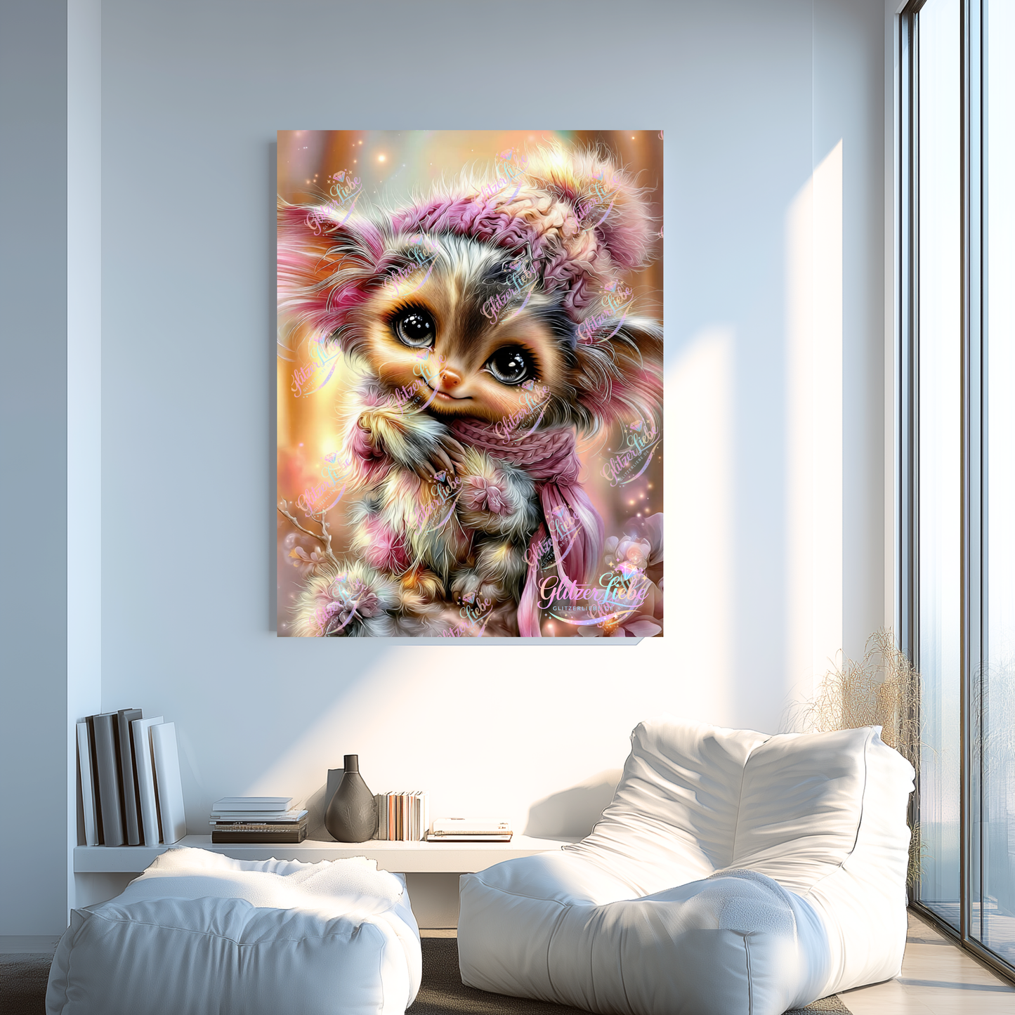 Diamond Painting "Fluffy" by ManuVany A.i  in 60x80 cm, 180 Farben, Vorbestellung