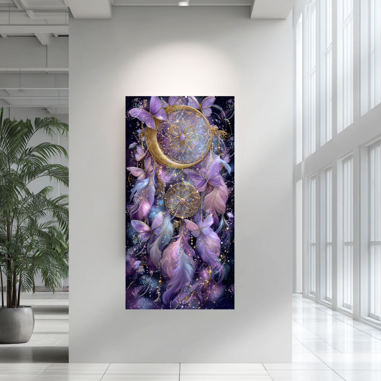 Diamond Painting "Butterfly Dreams" by Sandrietta_ai, 50x100 cm mit 158 Farben, Vorbestellung