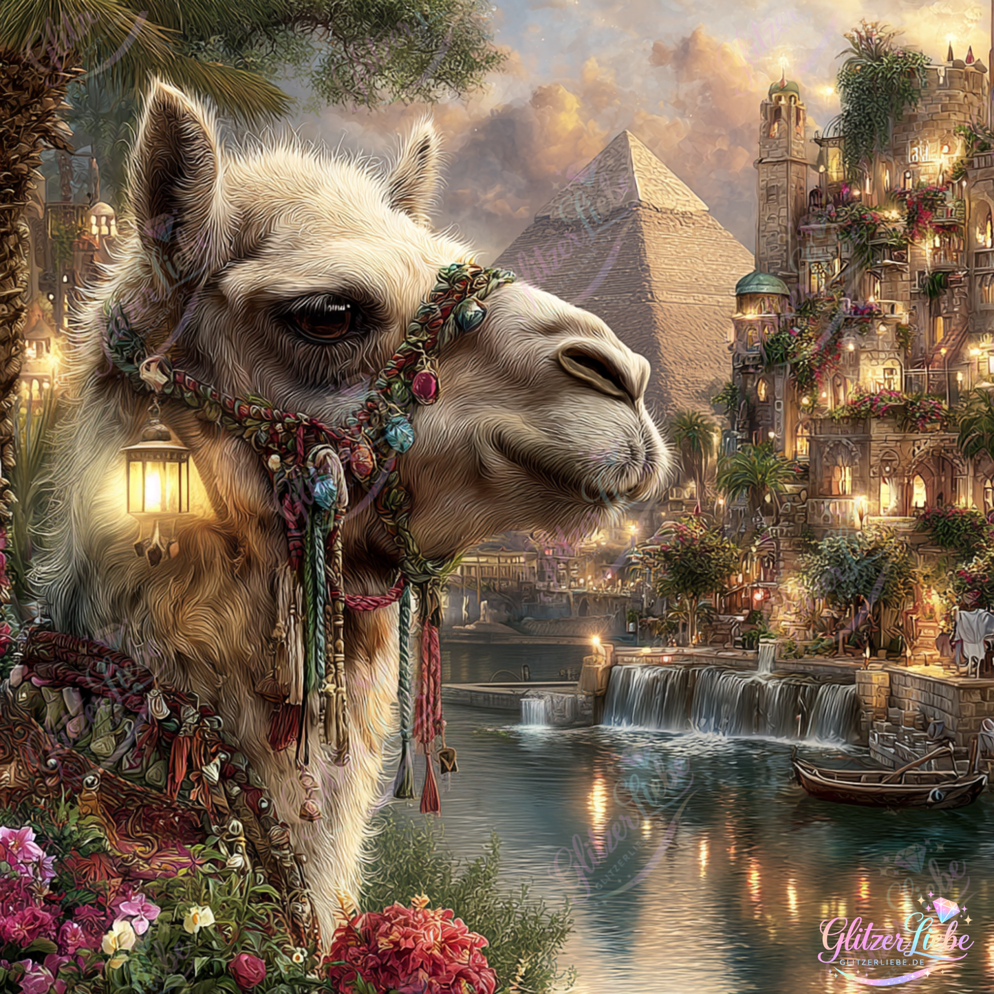 Diamond Painting "Orientzauber" by Lisa Morgan 80x80, 200 Farben, Vorbestellung