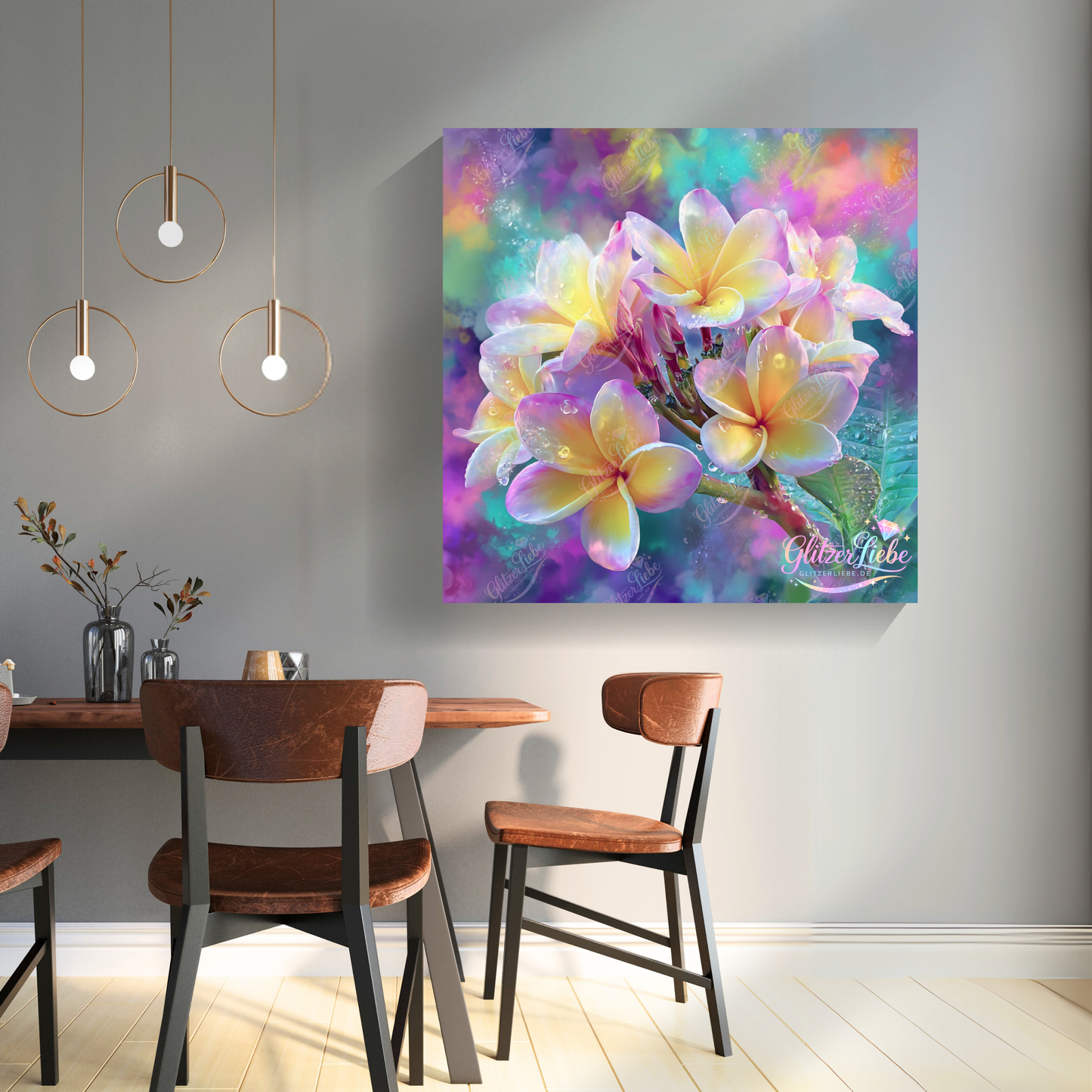 Diamond Painting "Harmonie der Blüten" 80x80, 120 Farben, Vorbestellung