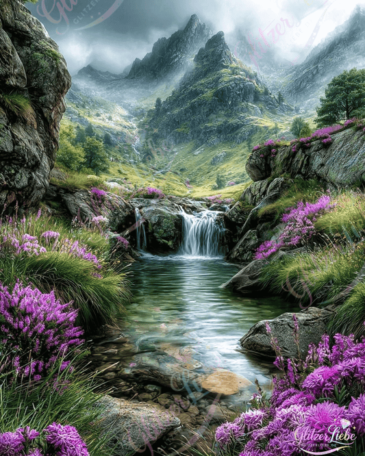 Diamond Painting "Natures Kiss" by Ray Spark in 75x100 cm, 255 Farben