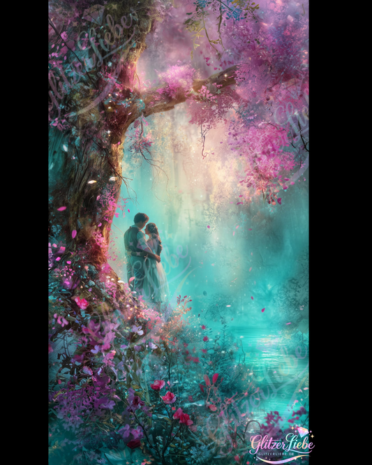 Diamond Painting "Secret Garden" by Ray Spark in 50x90 cm, 199 Farben, Vorbestellung