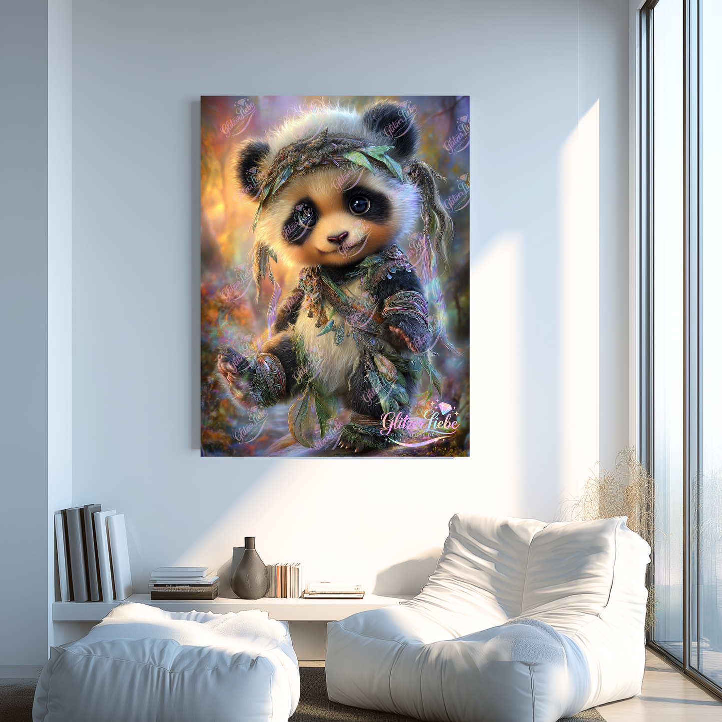 Diamond Painting "Kuschelpanda" by Maggie in 60x80 cm, 229 Farben, Vorbestellung