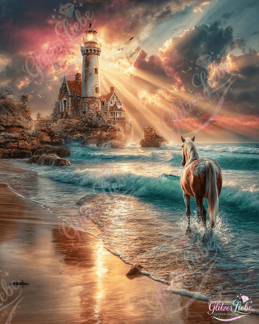 Diamond Painting "Ocean Light" by Ray Spark 70x95 cm, 209 Farben, Vorbestellung