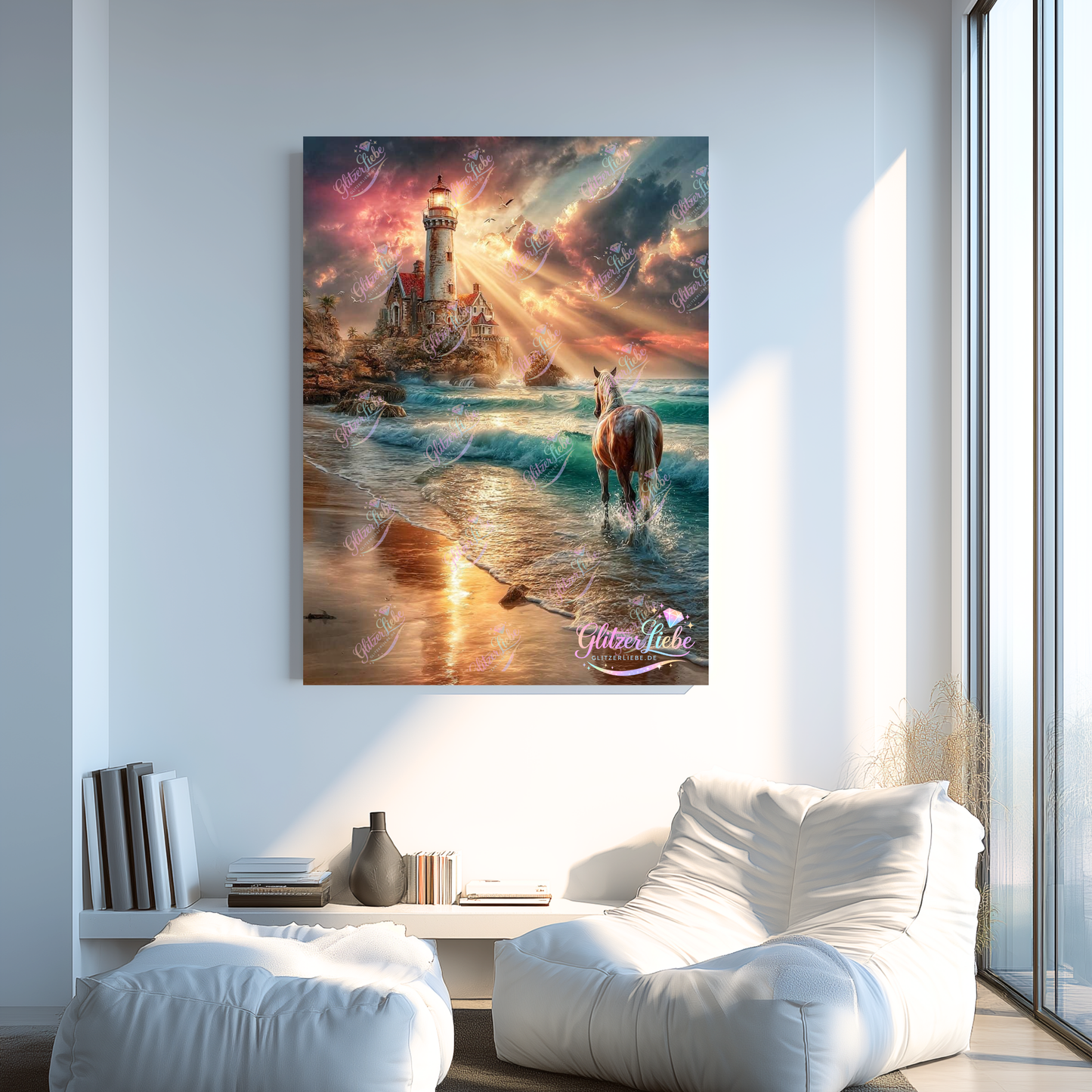 Diamond Painting "Ocean Light" by Ray Spark 70x95 cm, 209 Farben, Vorbestellung