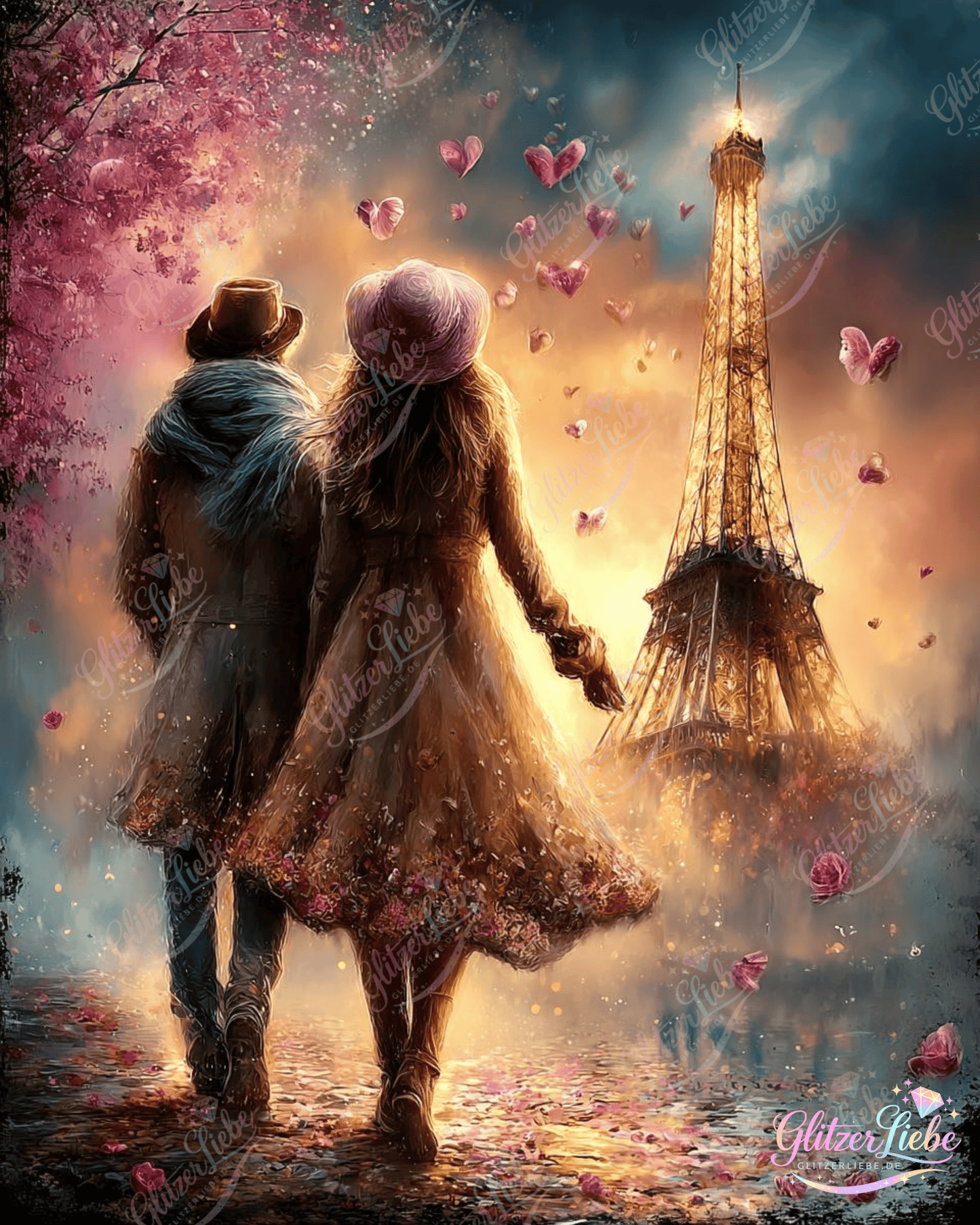 Diamond Painting „Zauber von Paris“ by Ray Spark, 60x75 cm mit 200 Farben, Vorbestellung