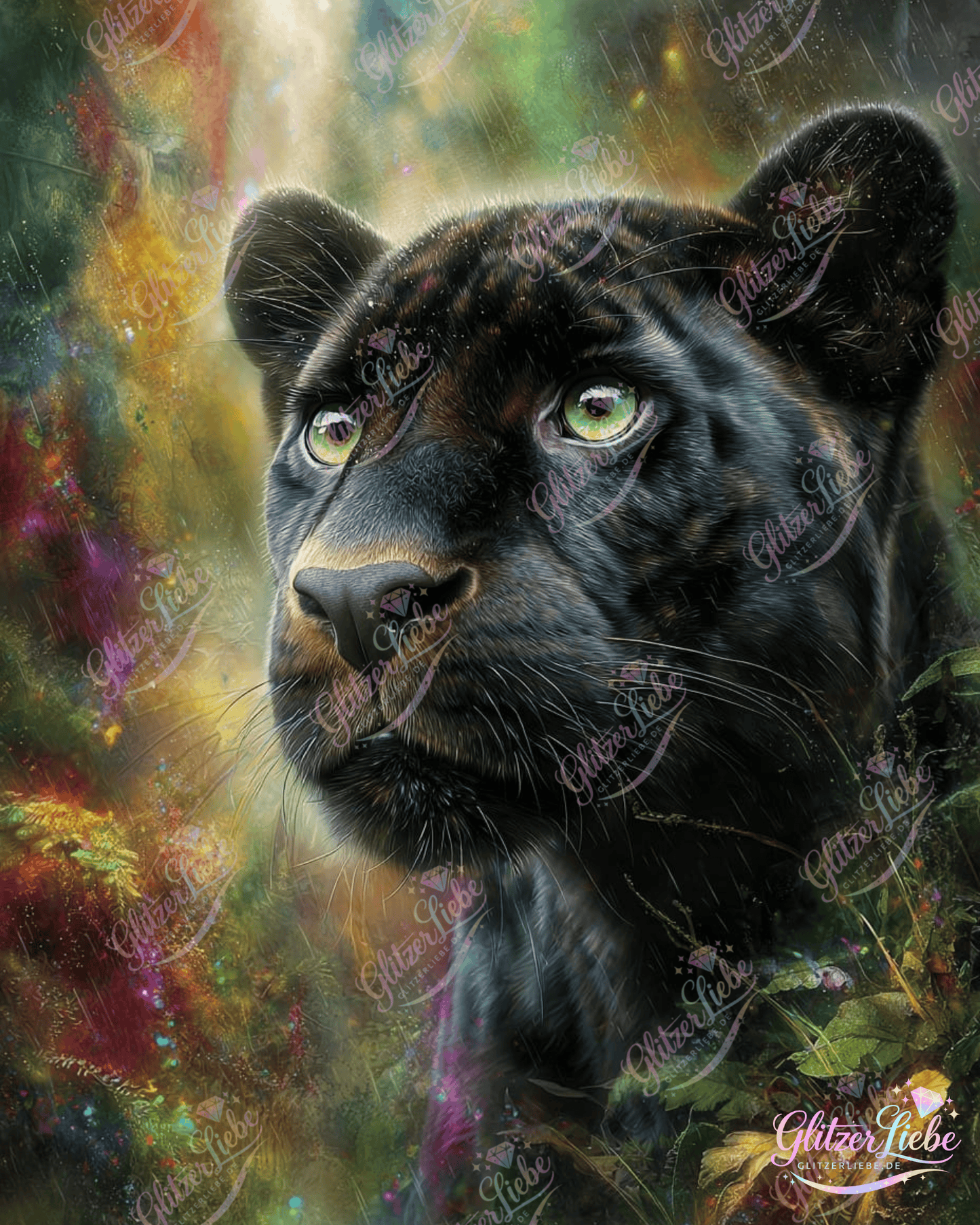 Diamond Painting "Schattenjäger" by Ray Spark, 60x80 cm, 180 Farben, Vorbestellung
