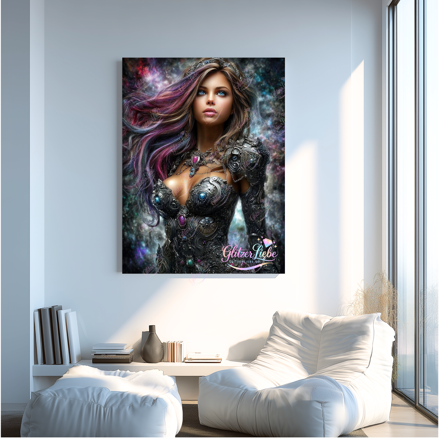 Diamond Painting "Königin der Sternennacht" by Ray Spark, 70x90 cm, 190 Farben, Vorbestellung