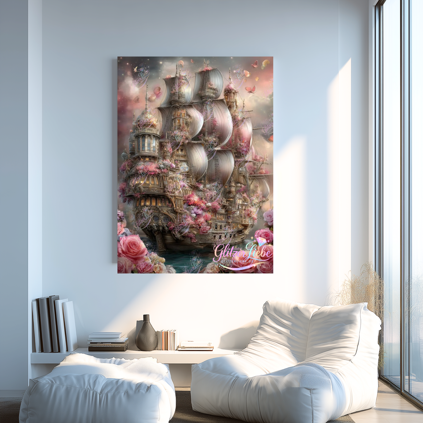 Diamond Painting "Segel der Fantasie" by CleoDora, 60x80 cm oder 80x110 cm, 200 Farben, Vorbestellung