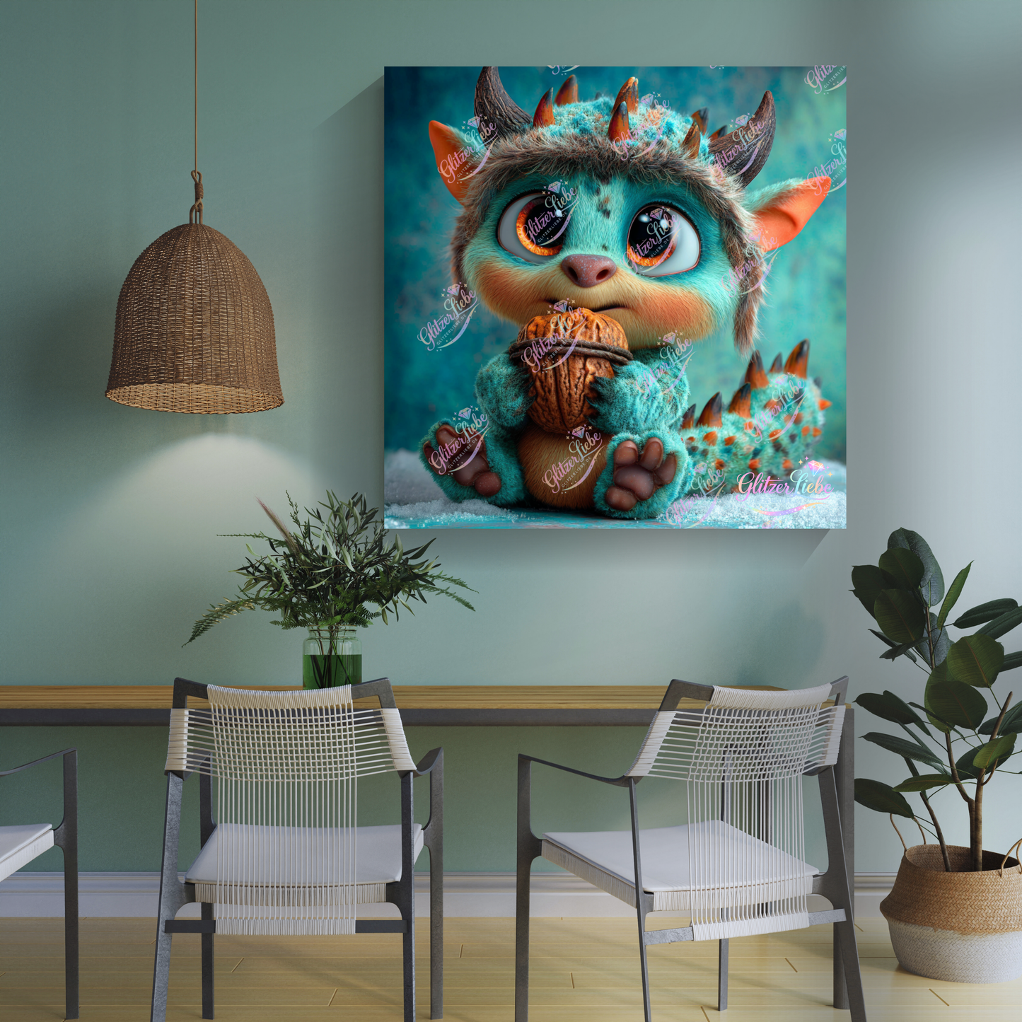 Diamond Painting "Schnuffi" by Lisa Morgan 50x50 cm, 100 Farben, Vorbestellung