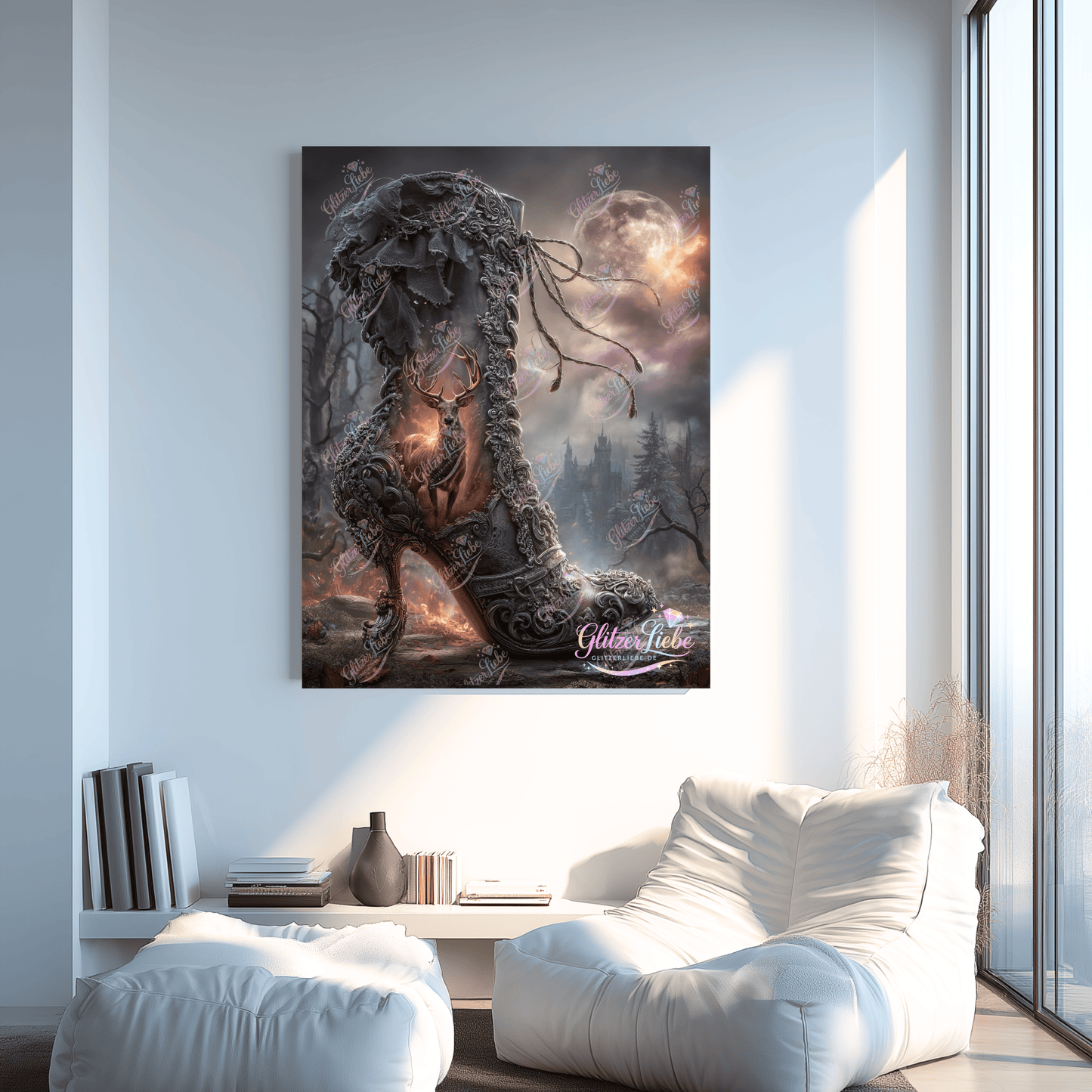 Diamond Painting "Schuh der Zeit" by Maggie, 70x100 cm, 154 Farben, Vorbestellung
