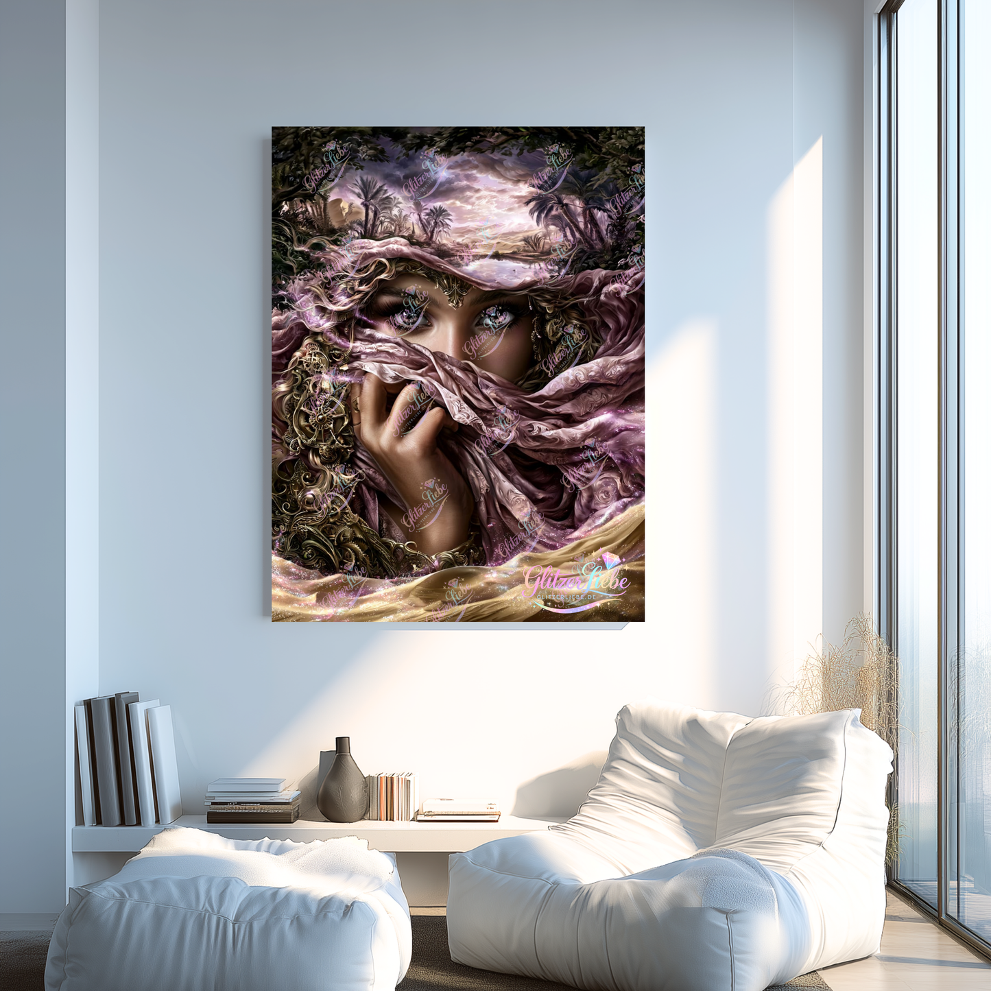 Diamond Painting "Desert Fantasy" by ManuVany A.i  70x95 cm, 152 Farben, Vorbestellung