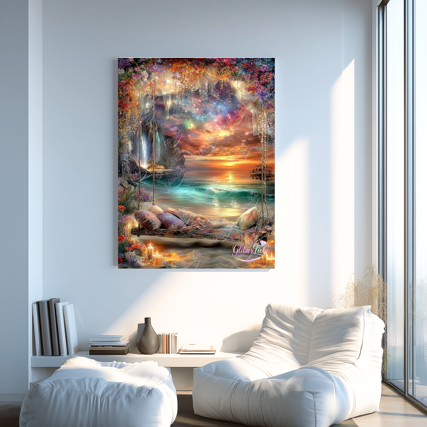 Diamond Painting "Sonnenkuss" by Maggie, 80x110 cm, 345 Farben, Vorbestellung