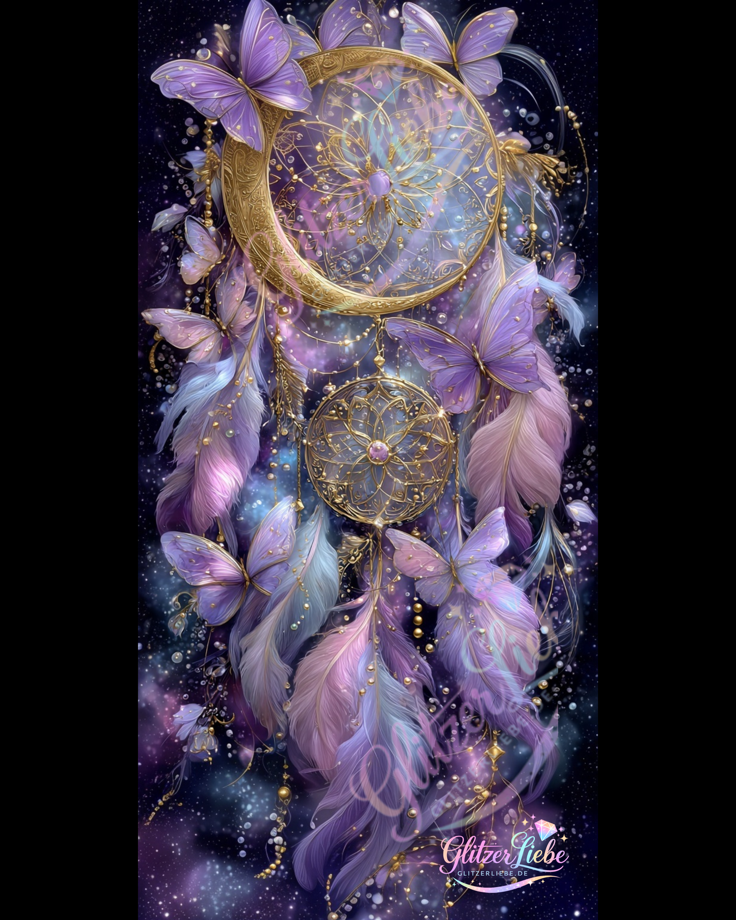 Diamond Painting "Butterfly Dreams" by Sandrietta_ai, 50x100 cm mit 158 Farben, Vorbestellung