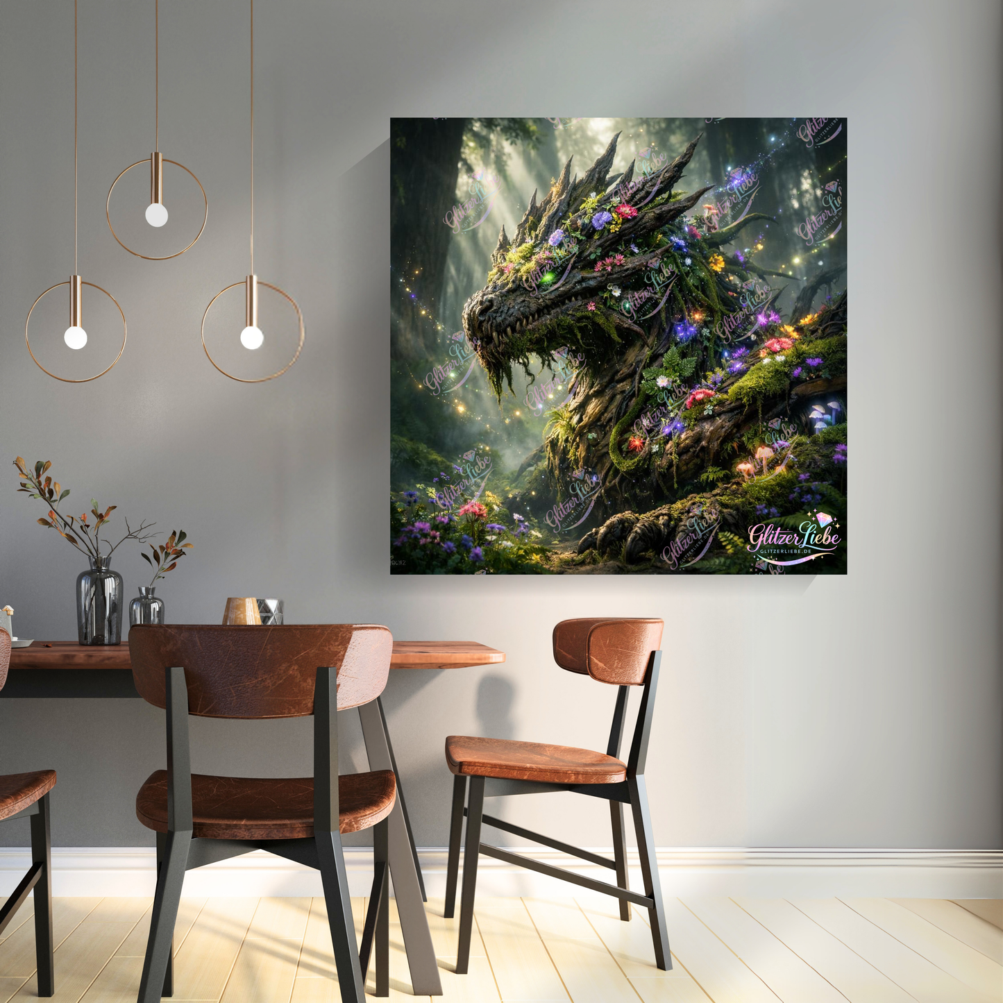 Diamond Painting "Thronbloom" 80x80 cm mit 177 Farben, Vorbestellung