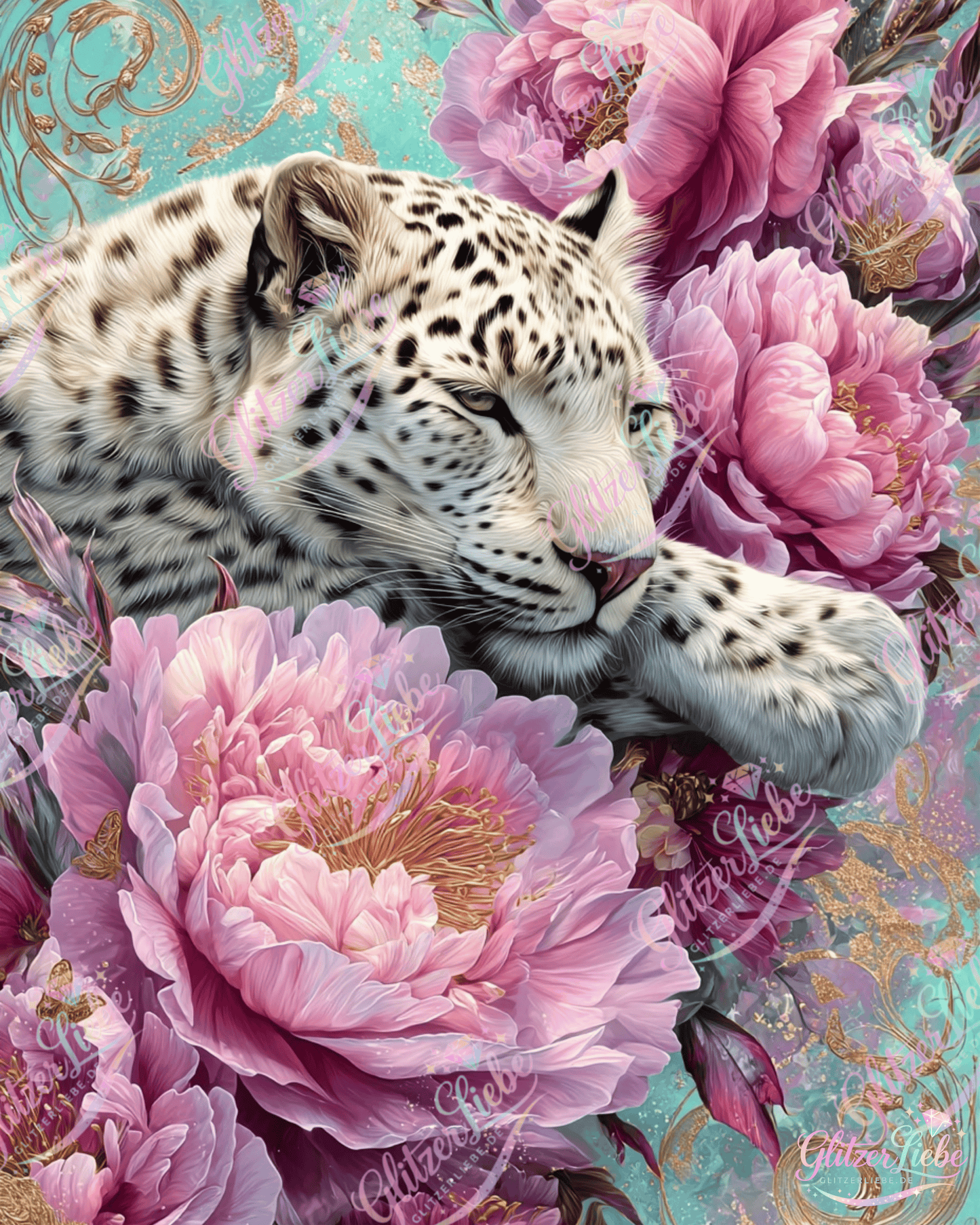 Diamond Painting "Silent Beauty" by sandrietta_ai, 50x70 cm, 135 Farben, Vorbestellung
